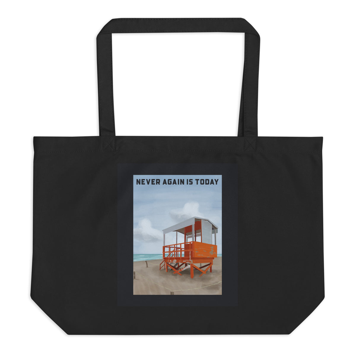 Nature & Sightseeing | Antisemitism | Large Organic Tote Bag Jouparty