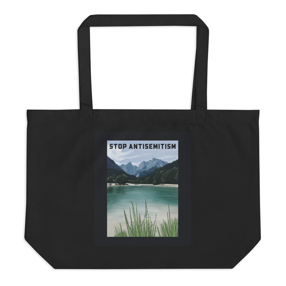 Nature & Sightseeing | Antisemitism | Large Organic Tote Bag Jouparty