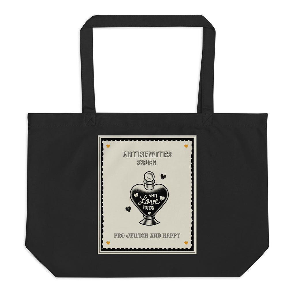 Antisemites Suck | Large Organic Tote Bag