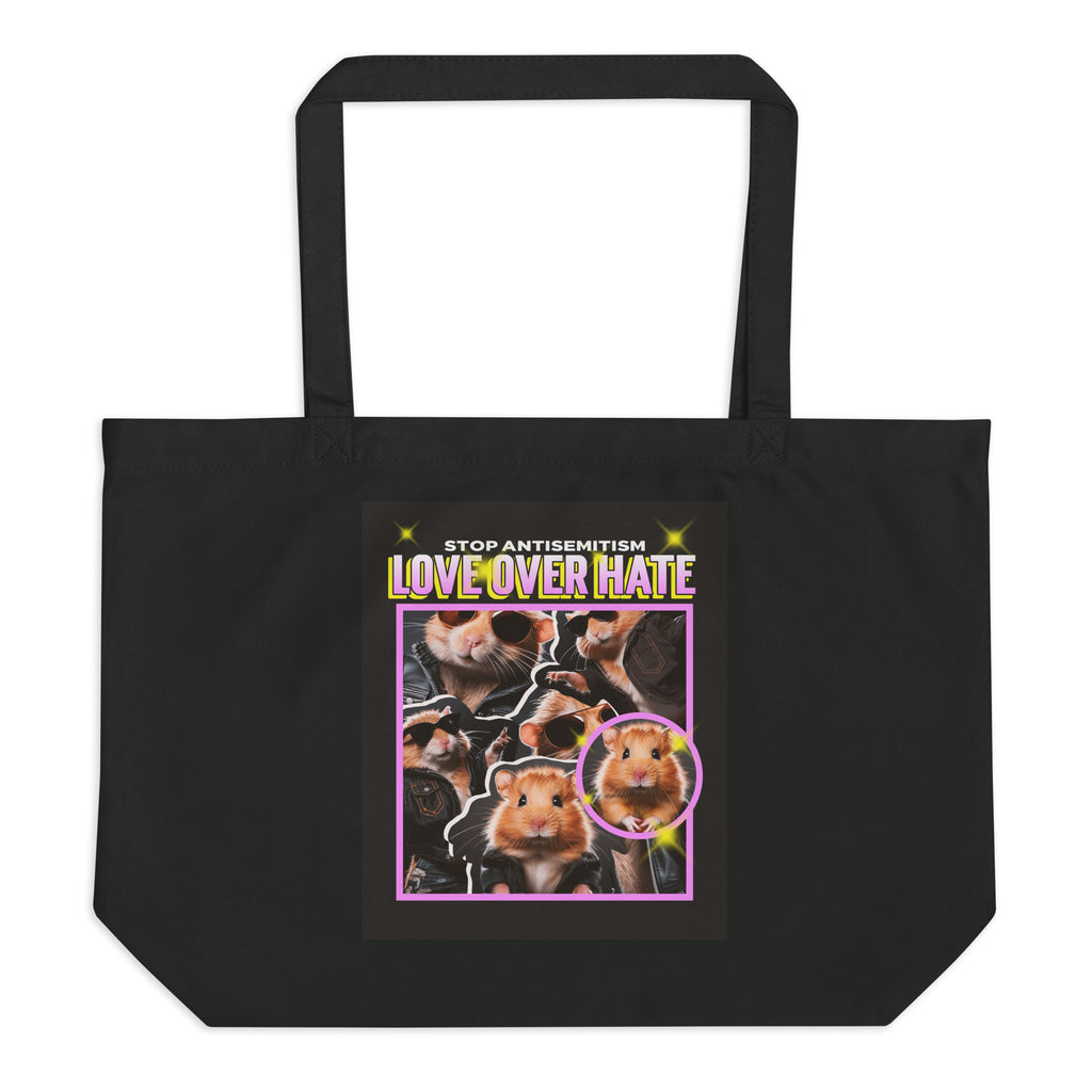 Funny Animals | Antisemitism | Large Organic Tote Bag Jouparty