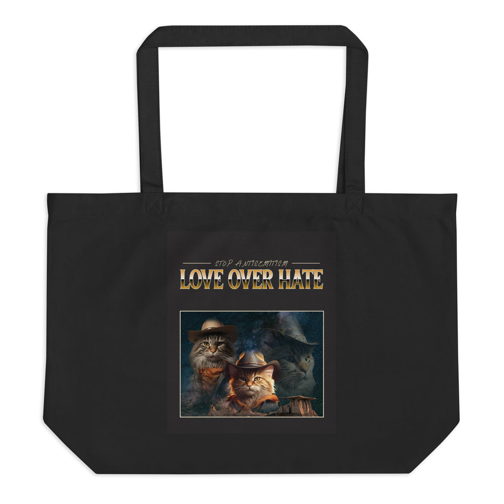 Funny Animals | Antisemitism | Large Organic Tote Bag Jouparty
