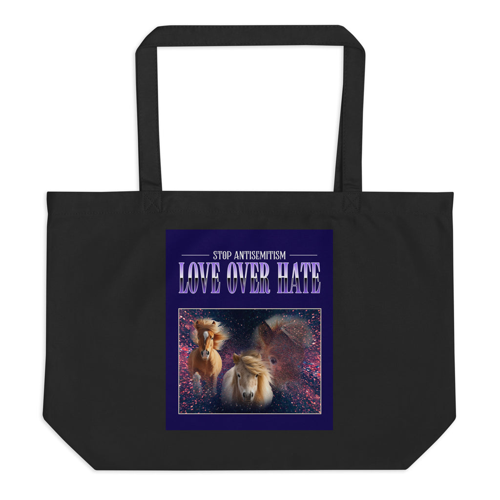 Funny Animals | Antisemitism | Large Organic Tote Bag Jouparty