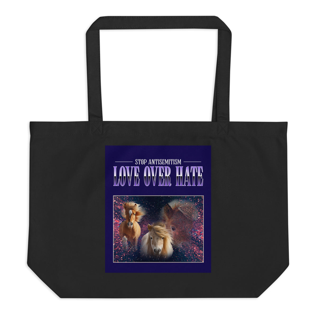 Funny Animals | Antisemitism | Large Organic Tote Bag Jouparty
