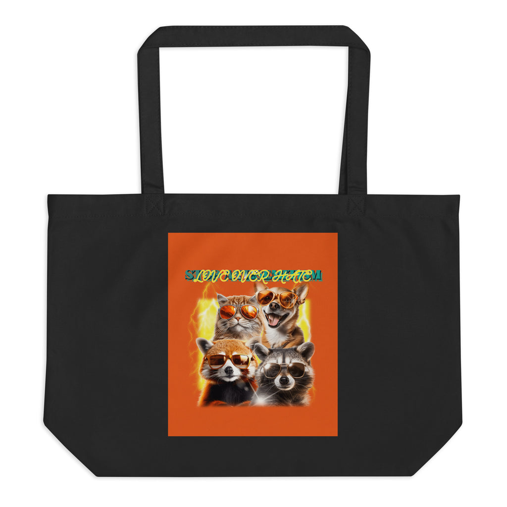 Funny Animals | Antisemitism | Large Organic Tote Bag Jouparty