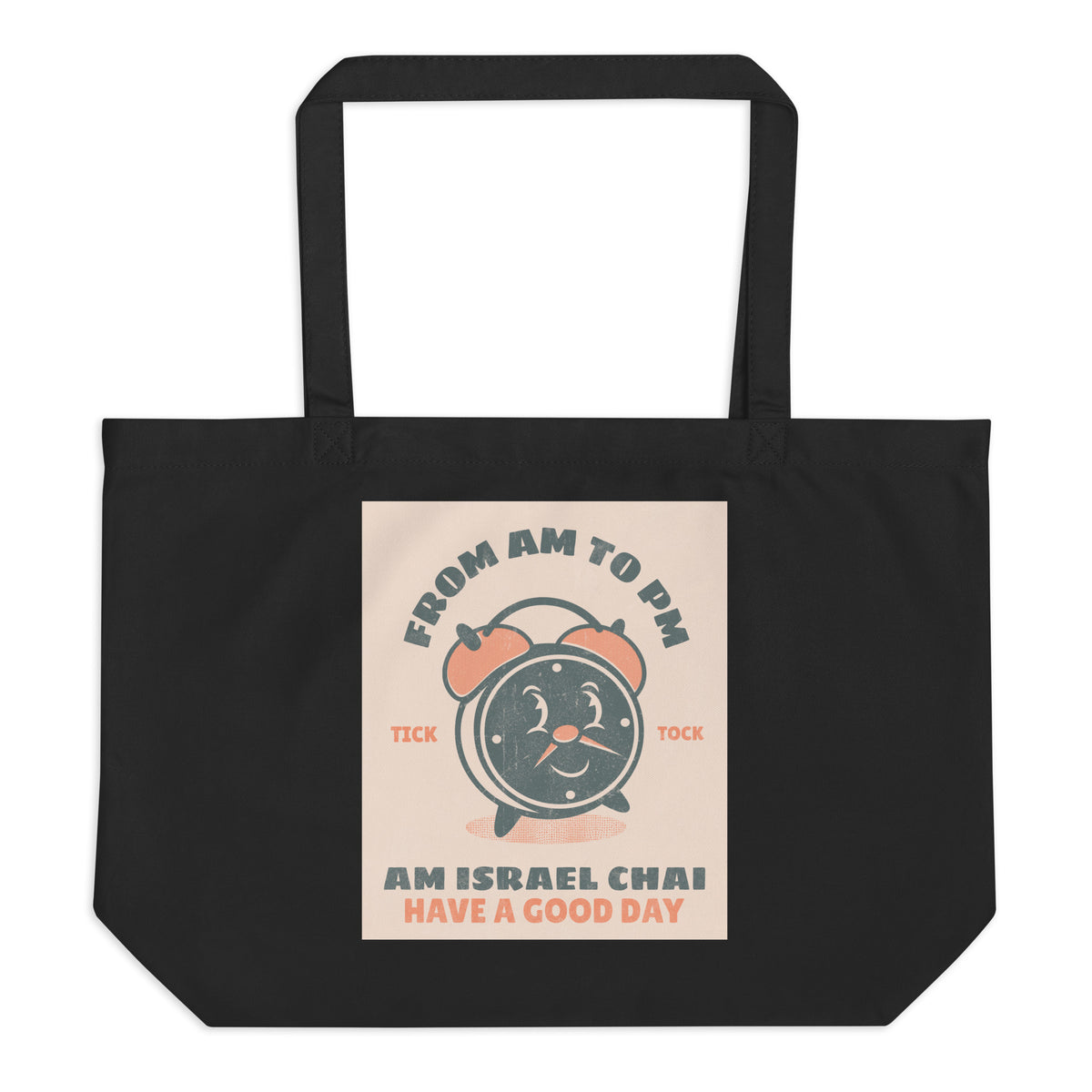 AM To PM | Large Organic Tote Bag Jouparty
