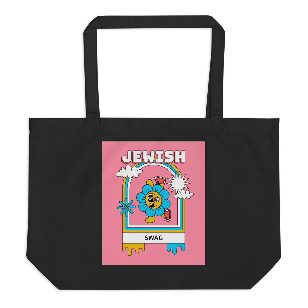 All In For Jews | Large Organic Tote Bag Jouparty