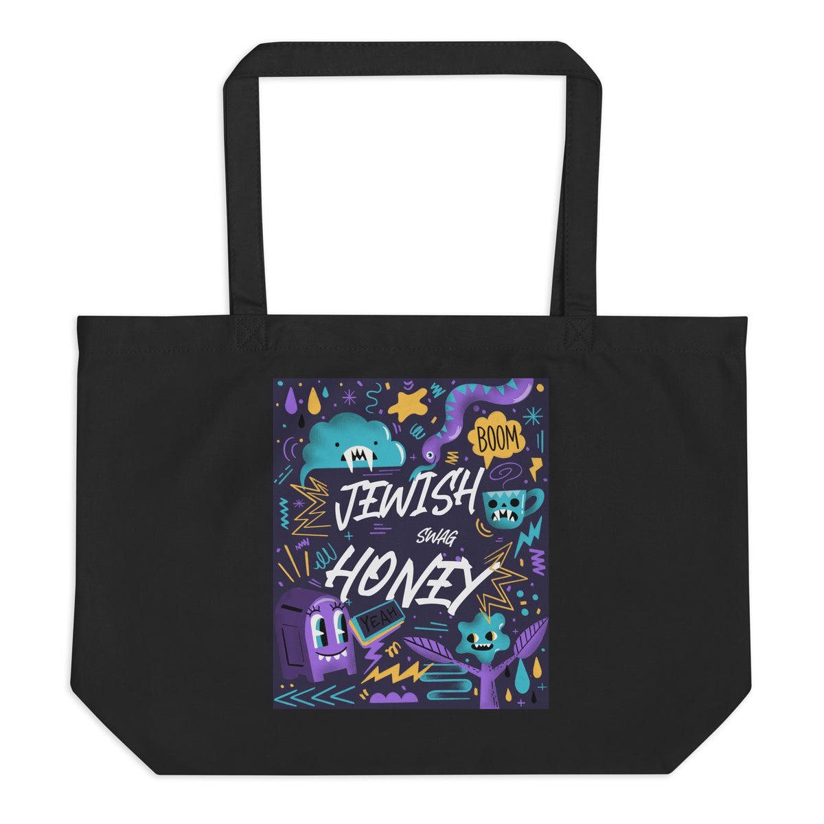 All In For Jews | Large Organic Tote Bag Jouparty