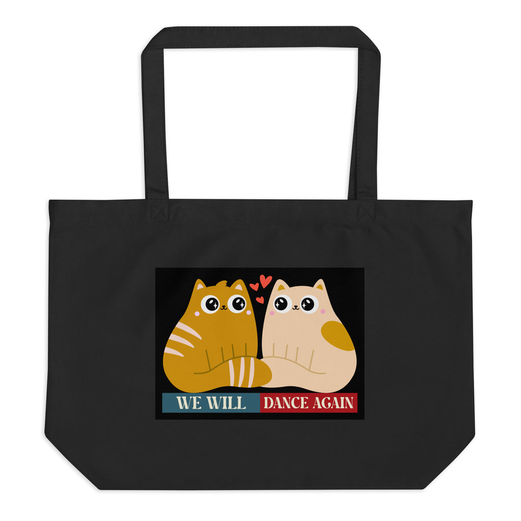 We Will Dance Again | Retro Edition | Large Organic Tote Bag Jouparty