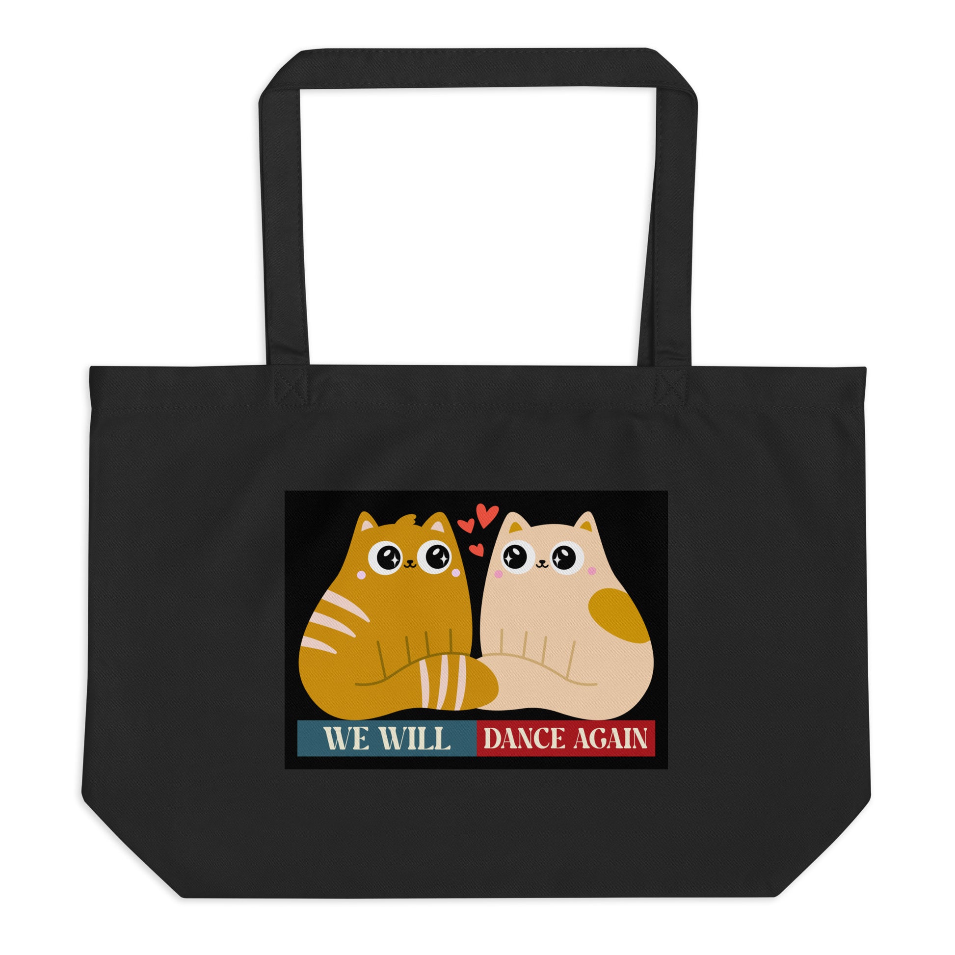 We Will Dance Again | Retro Edition | Large Organic Tote Bag Jouparty