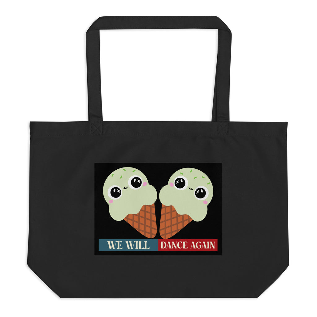 We Will Dance Again | Retro Edition | Large Organic Tote Bag Jouparty