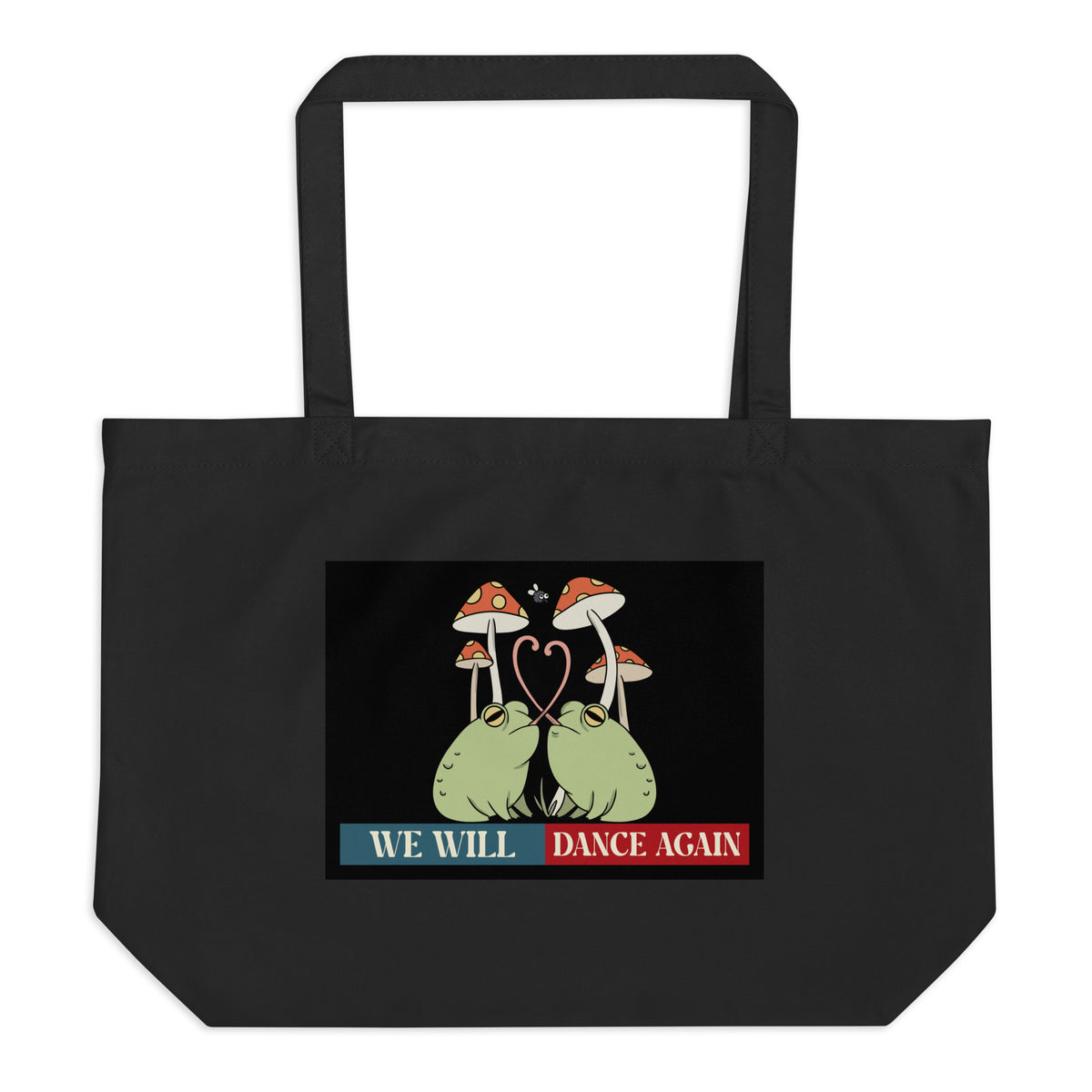 We Will Dance Again | Retro Edition | Large Organic Tote Bag Jouparty