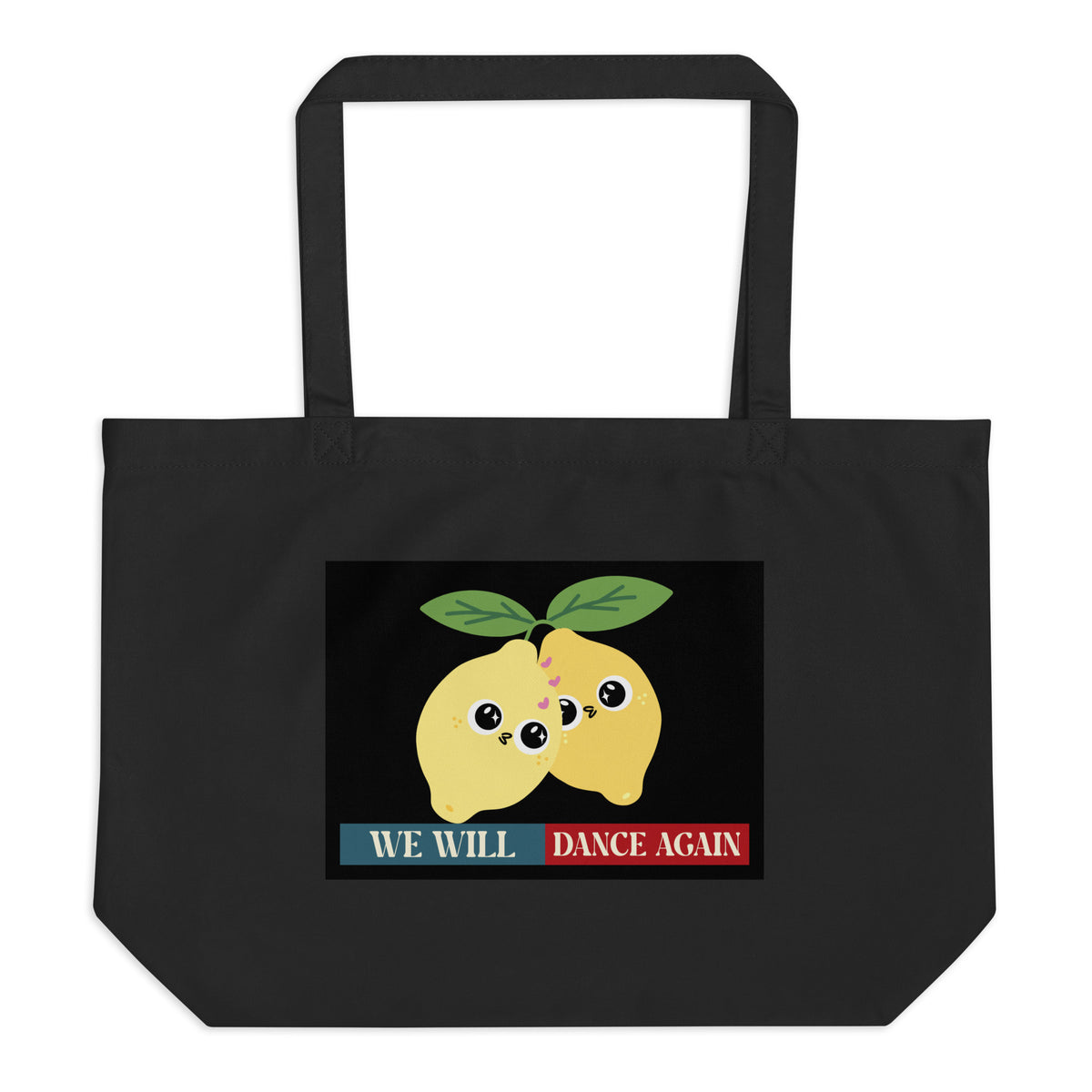 We Will Dance Again | Retro Edition | Large Organic Tote Bag Jouparty