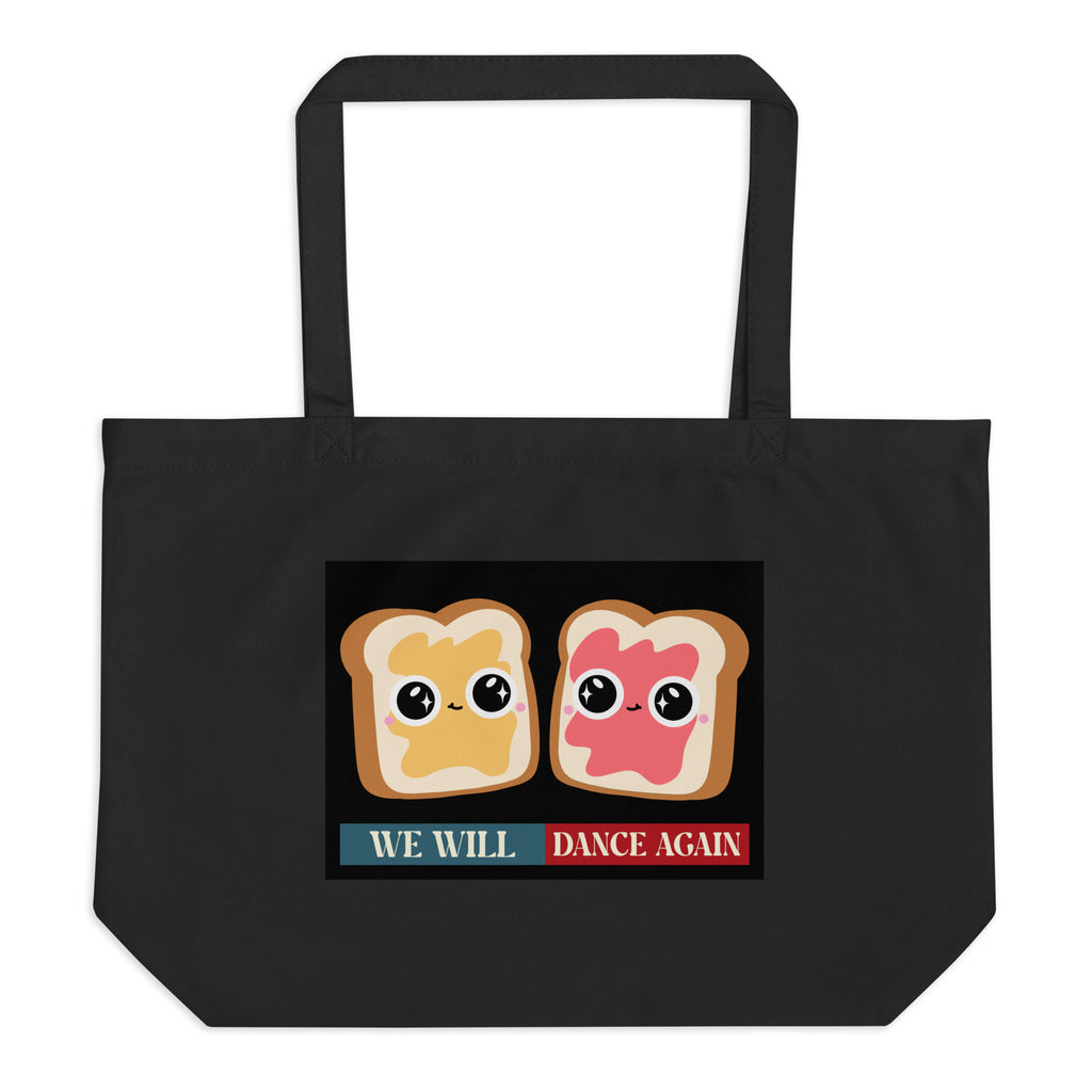 We Will Dance Again | Retro Edition | Large Organic Tote Bag Jouparty