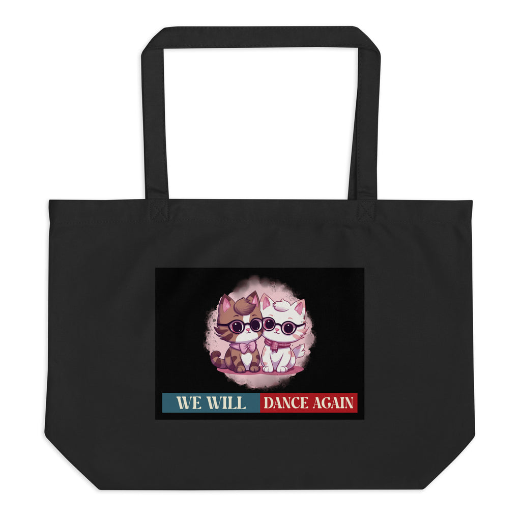 We Will Dance Again | Retro Edition | Large Organic Tote Bag