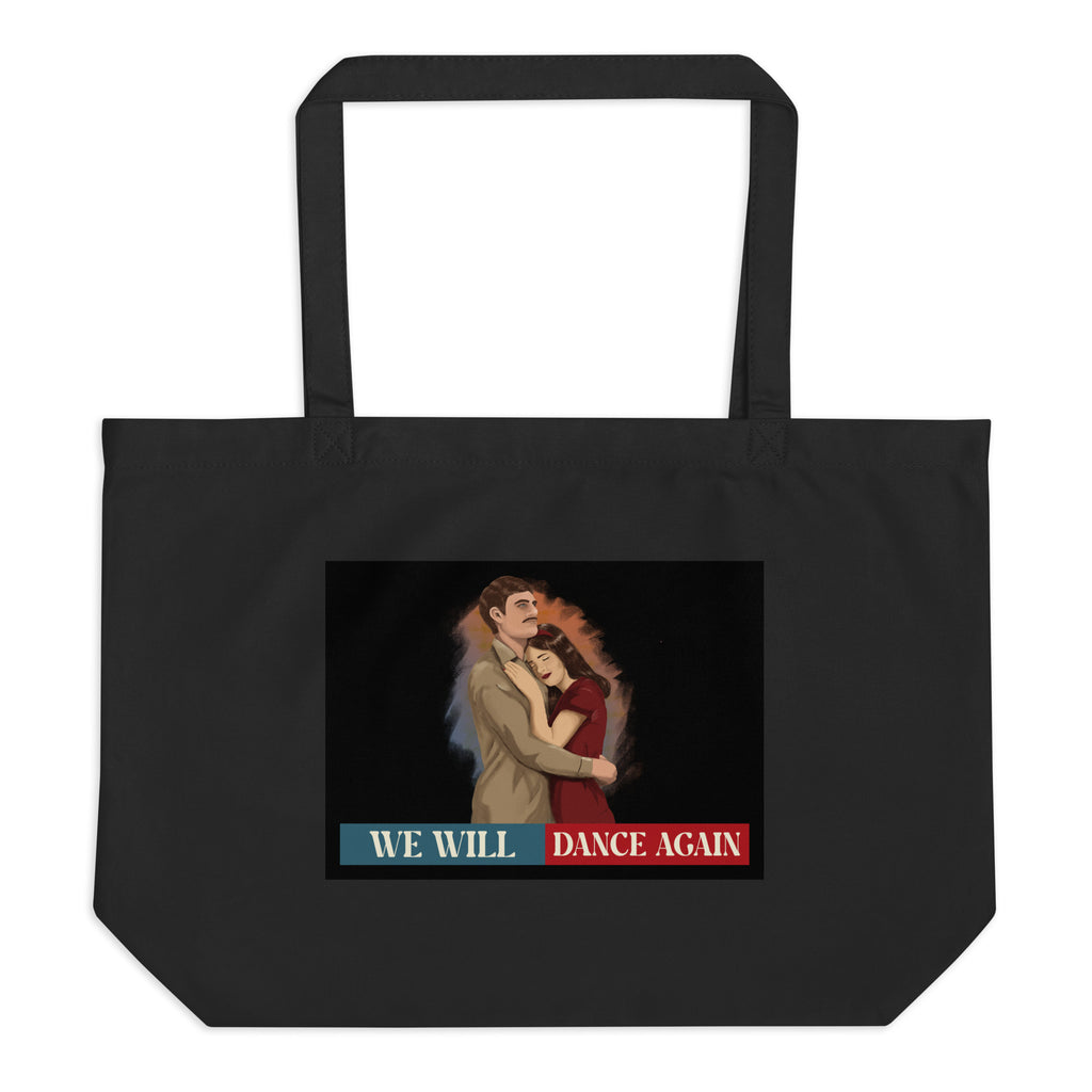 We Will Dance Again | Retro Edition | Large Organic Tote Bag Jouparty