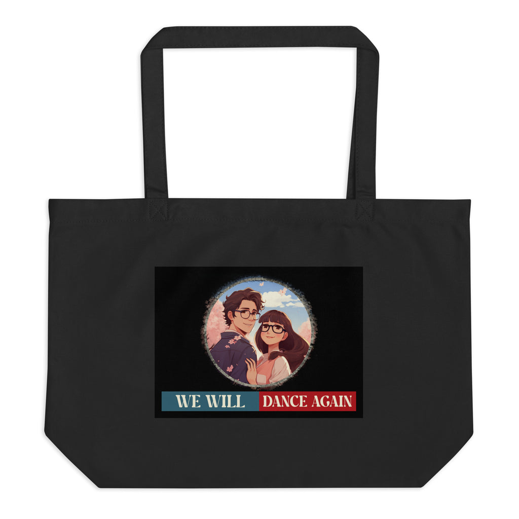 We Will Dance Again | Retro Edition | Large Organic Tote Bag Jouparty