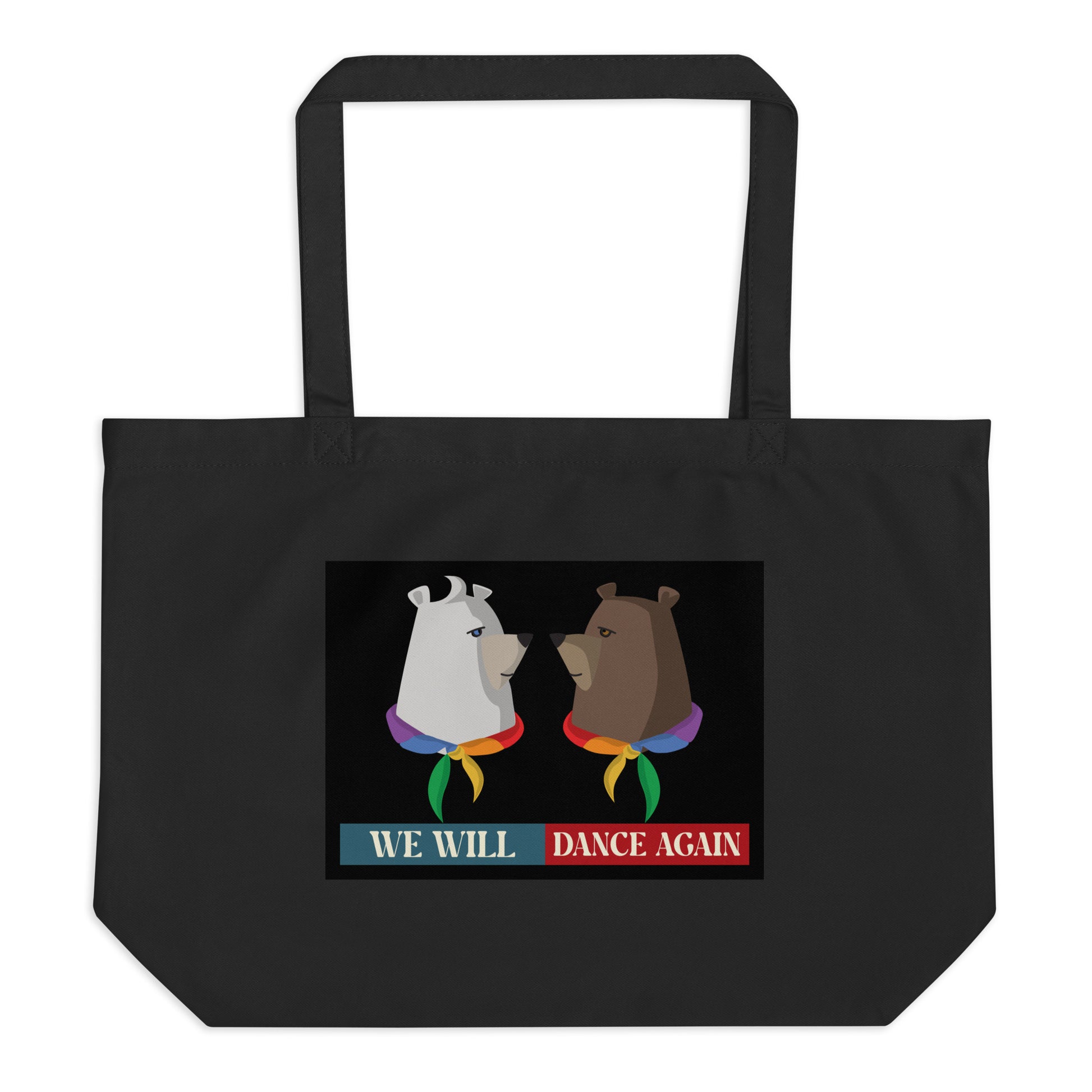 We Will Dance Again | Retro Edition | Large Organic Tote Bag Jouparty