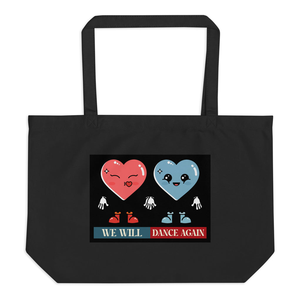 We Will Dance Again | Retro Edition | Large Organic Tote Bag Jouparty