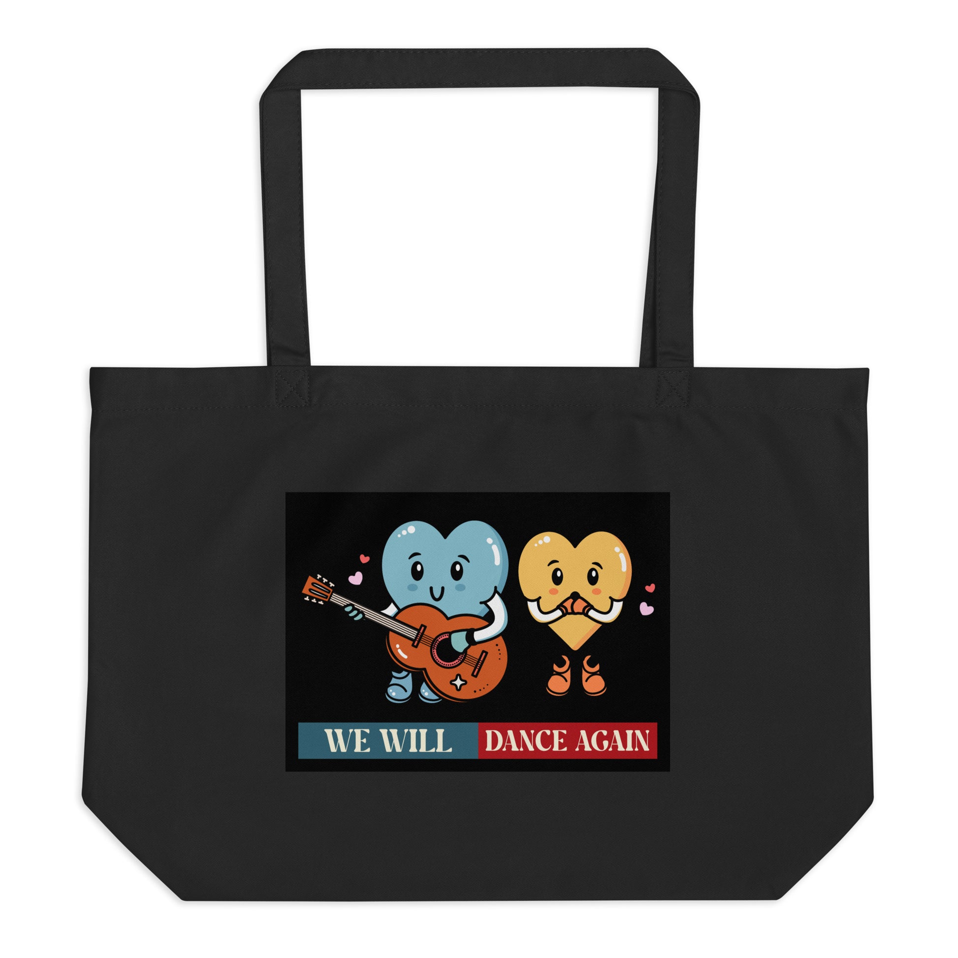 We Will Dance Again | Retro Edition | Large Organic Tote Bag