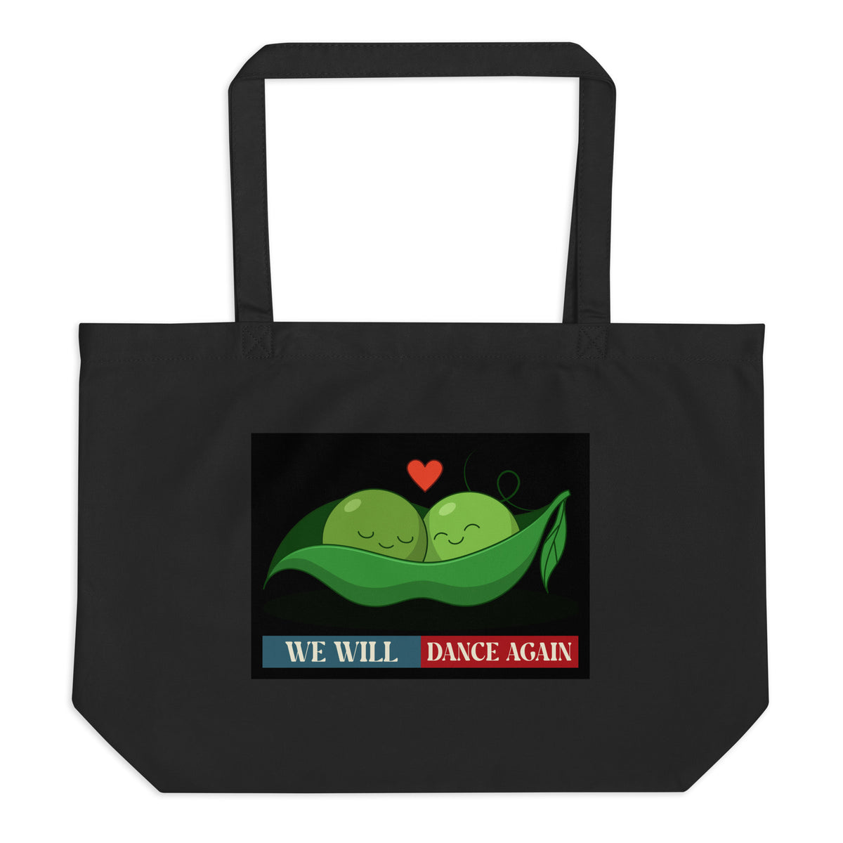 We Will Dance Again | Retro Edition | Large Organic Tote Bag Jouparty