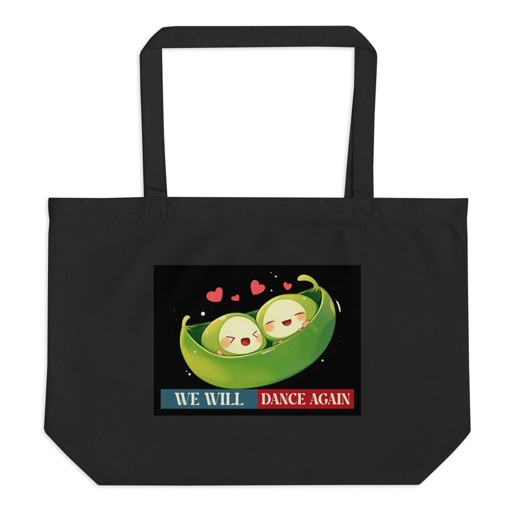 We Will Dance Again | Retro Edition | Large Organic Tote Bag Jouparty