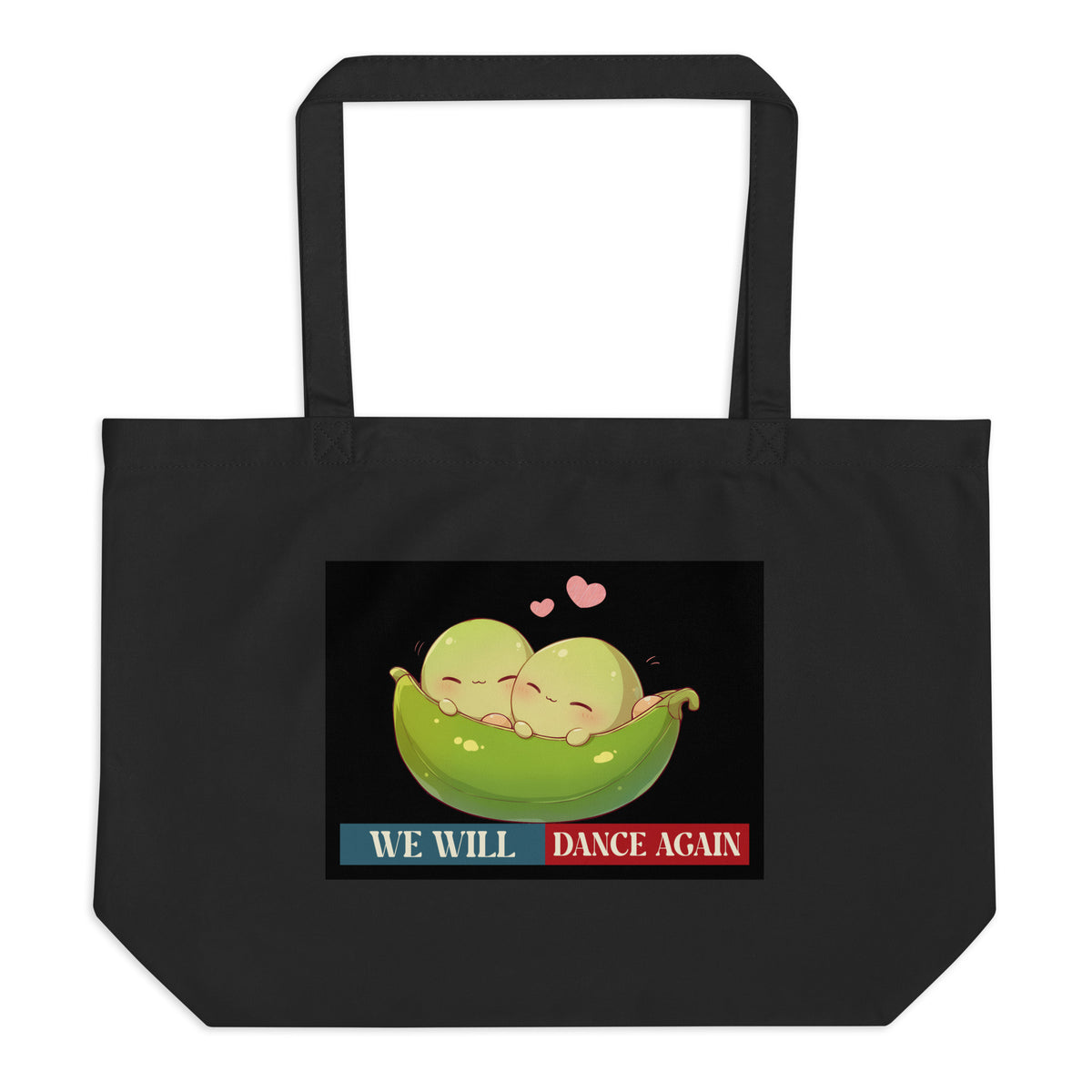We Will Dance Again | Retro Edition | Large Organic Tote Bag Jouparty