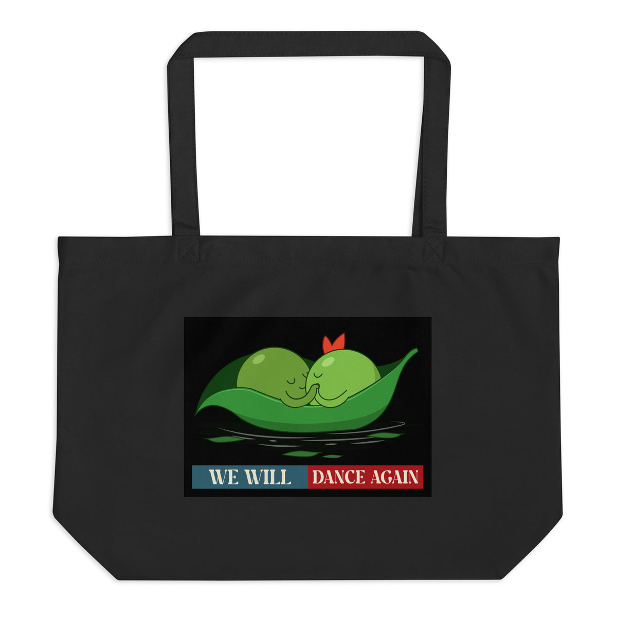 We Will Dance Again | Retro Edition | Large Organic Tote Bag Jouparty