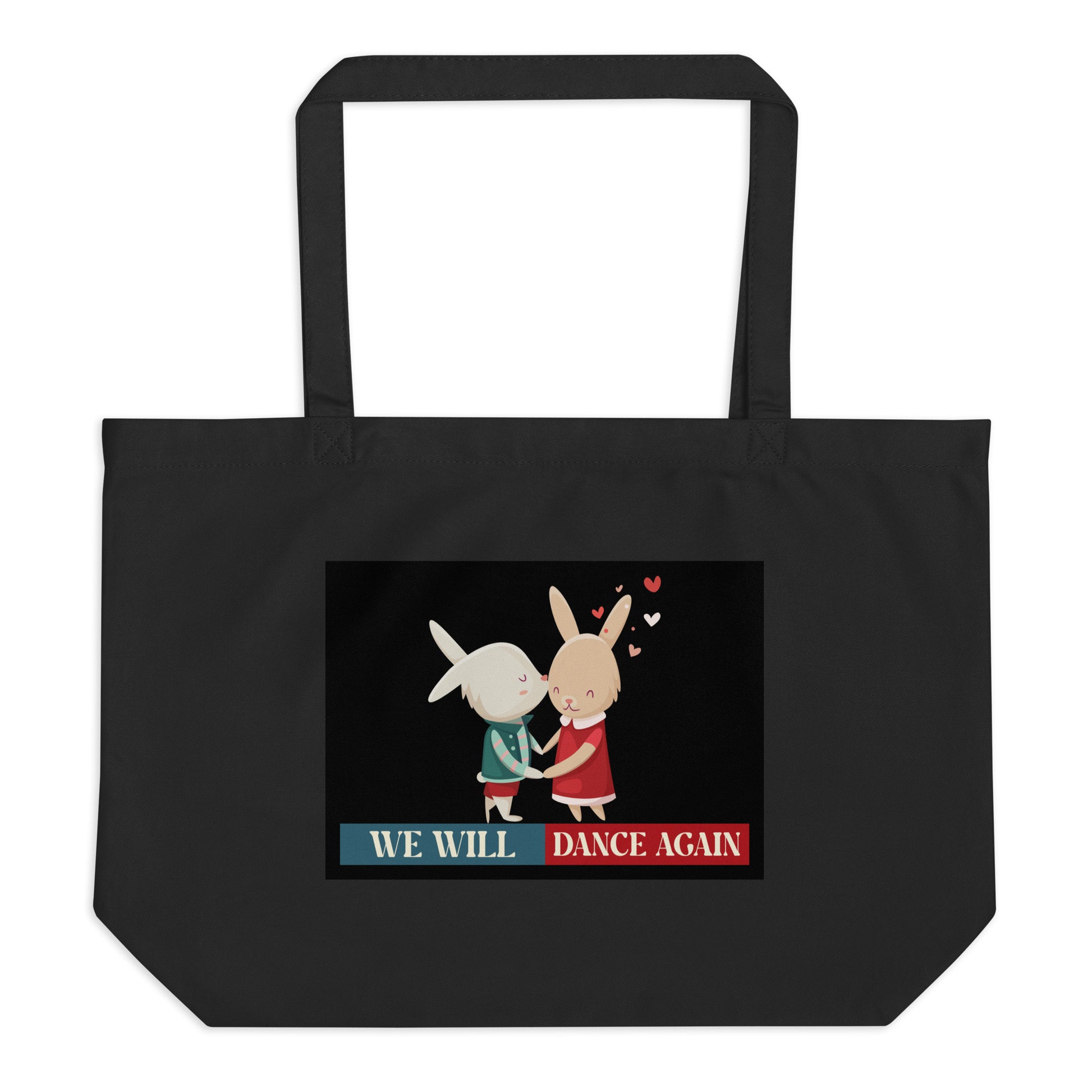 We Will Dance Again | Retro Edition | Large Organic Tote Bag