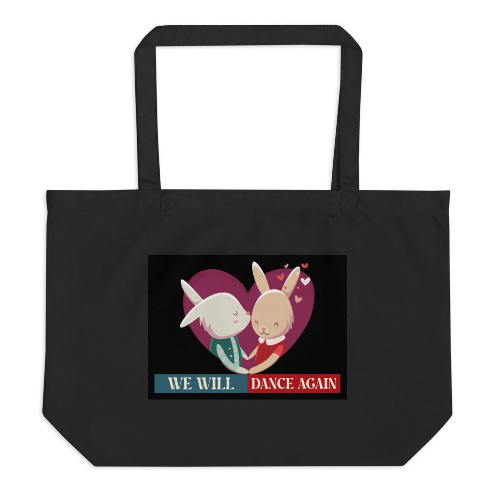 We Will Dance Again | Retro Edition | Large Organic Tote Bag