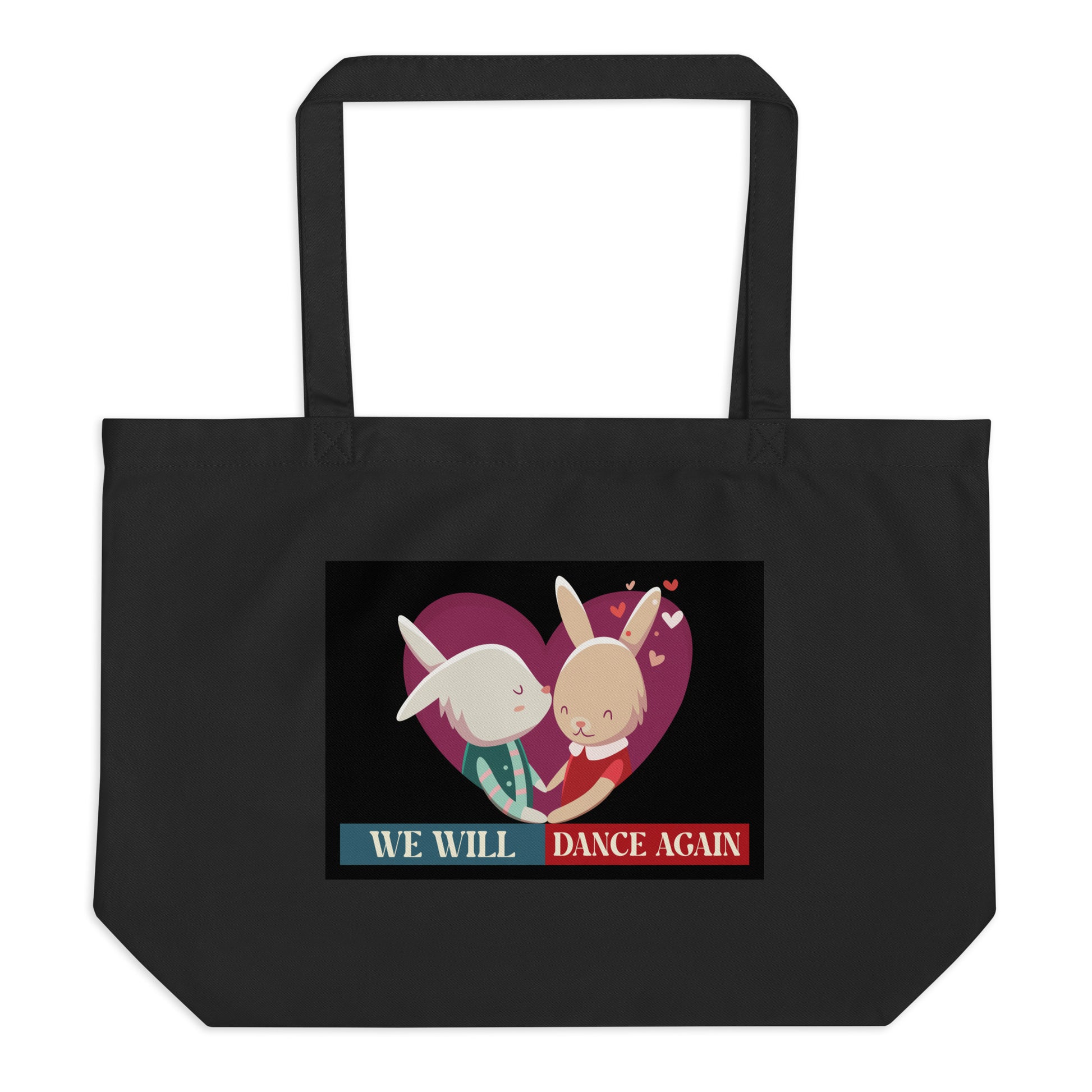 We Will Dance Again | Retro Edition | Large Organic Tote Bag