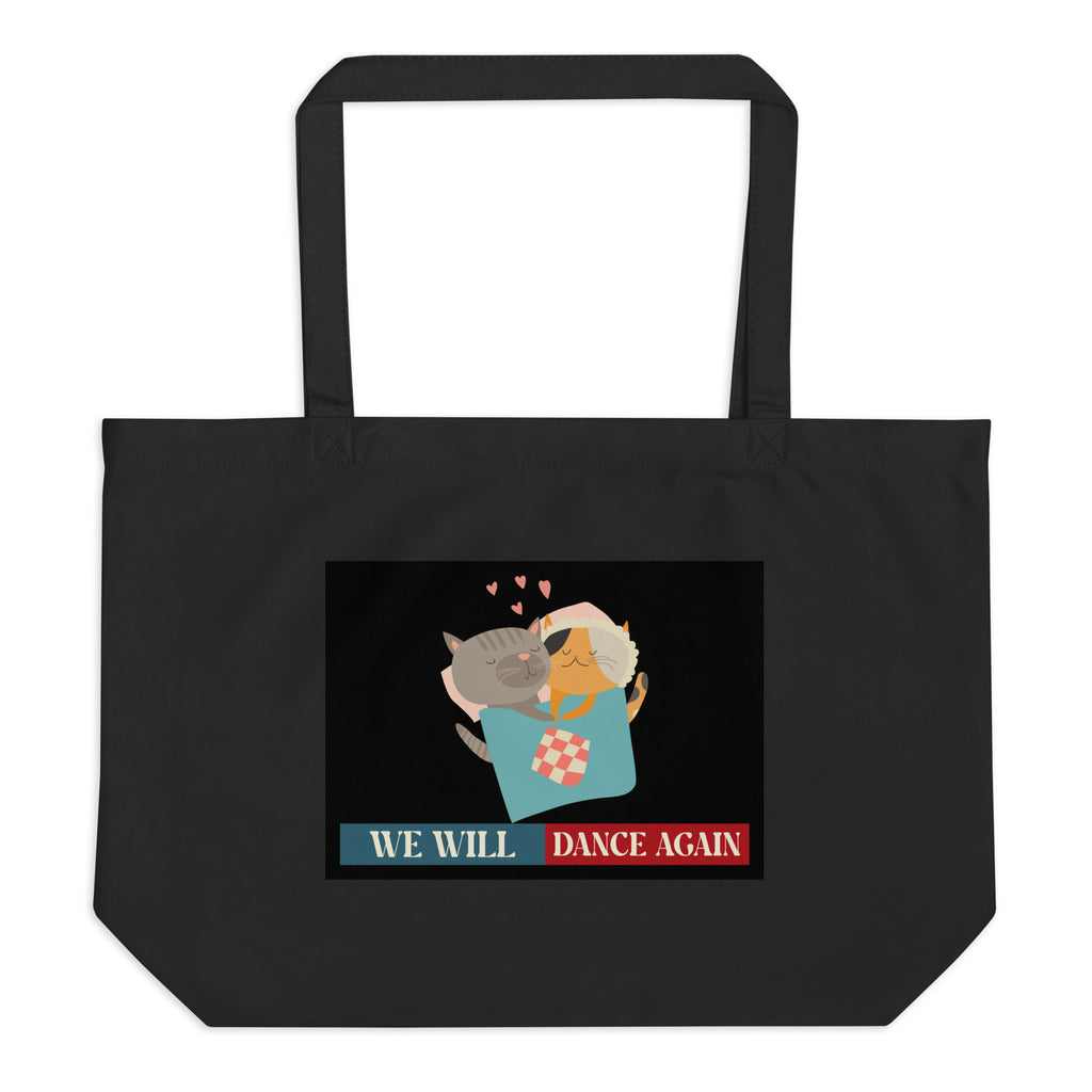 We Will Dance Again | Retro Edition | Large Organic Tote Bag Jouparty