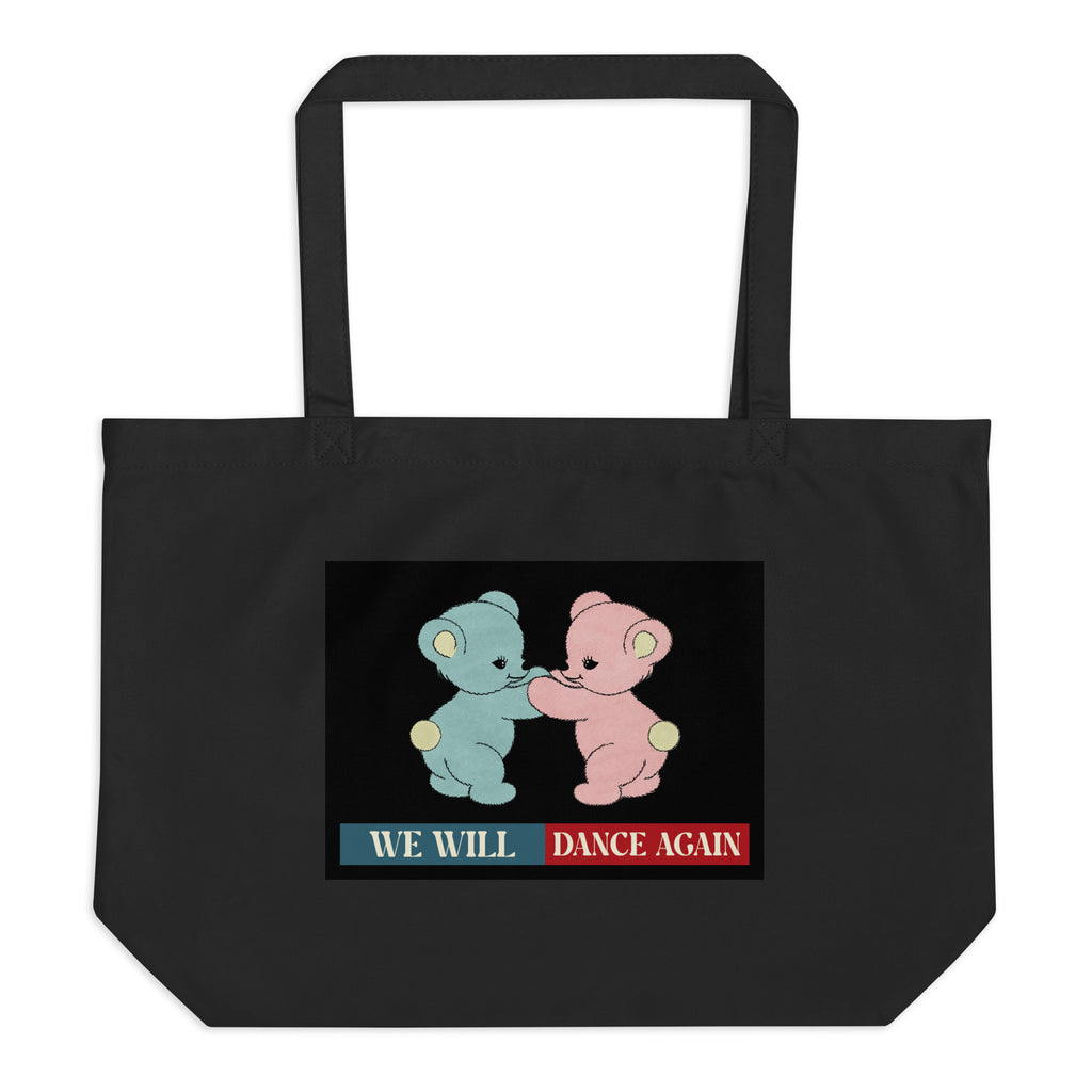 We Will Dance Again | Retro Edition | Large Organic Tote Bag Jouparty