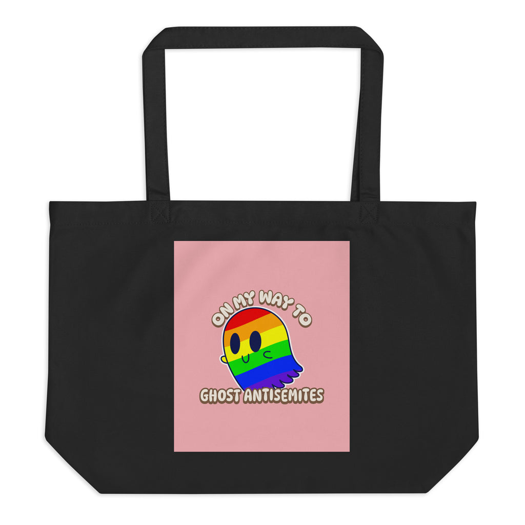 Ghost Antisemites | Large Organic Tote Bag Jouparty