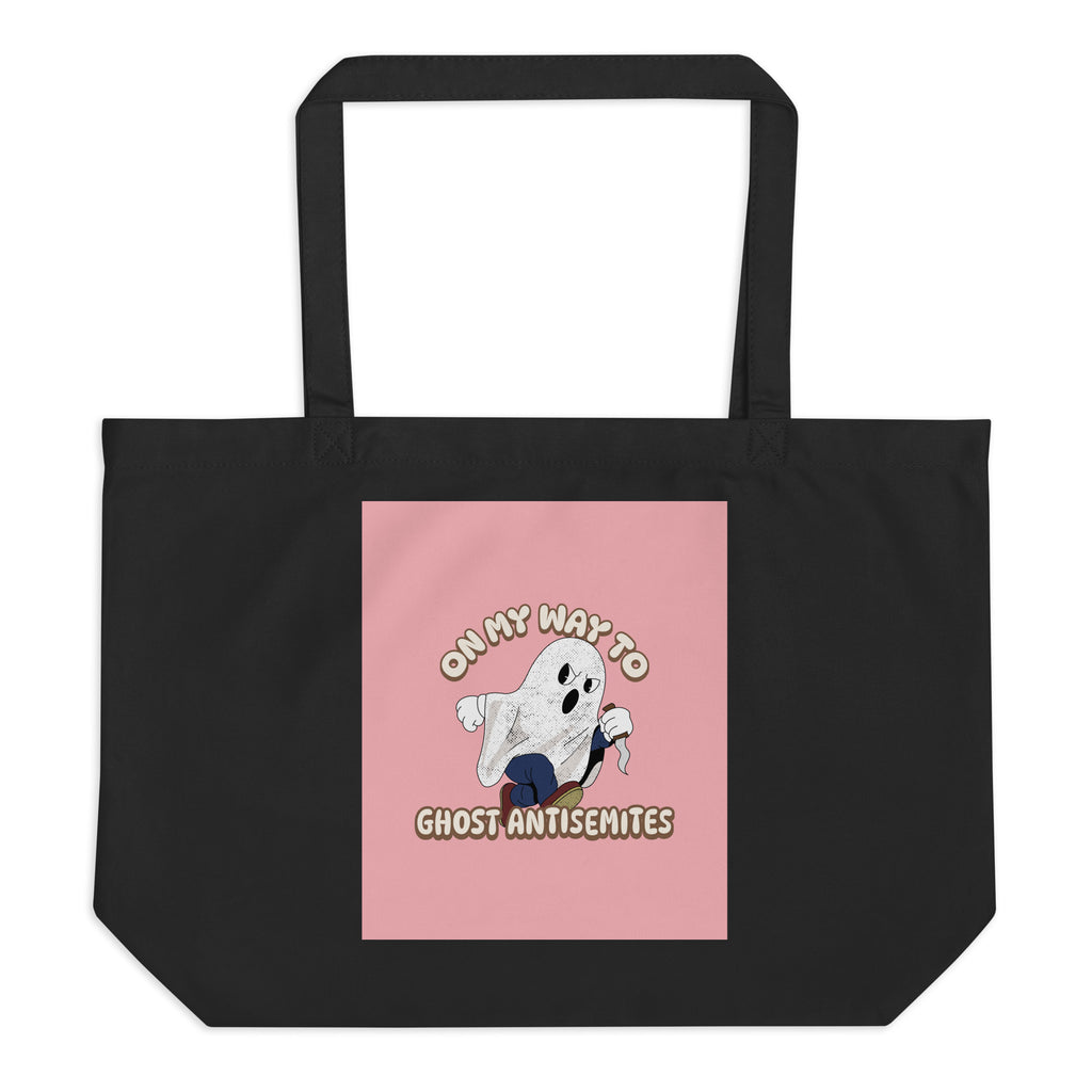 Ghost Antisemites | Large Organic Tote Bag Jouparty
