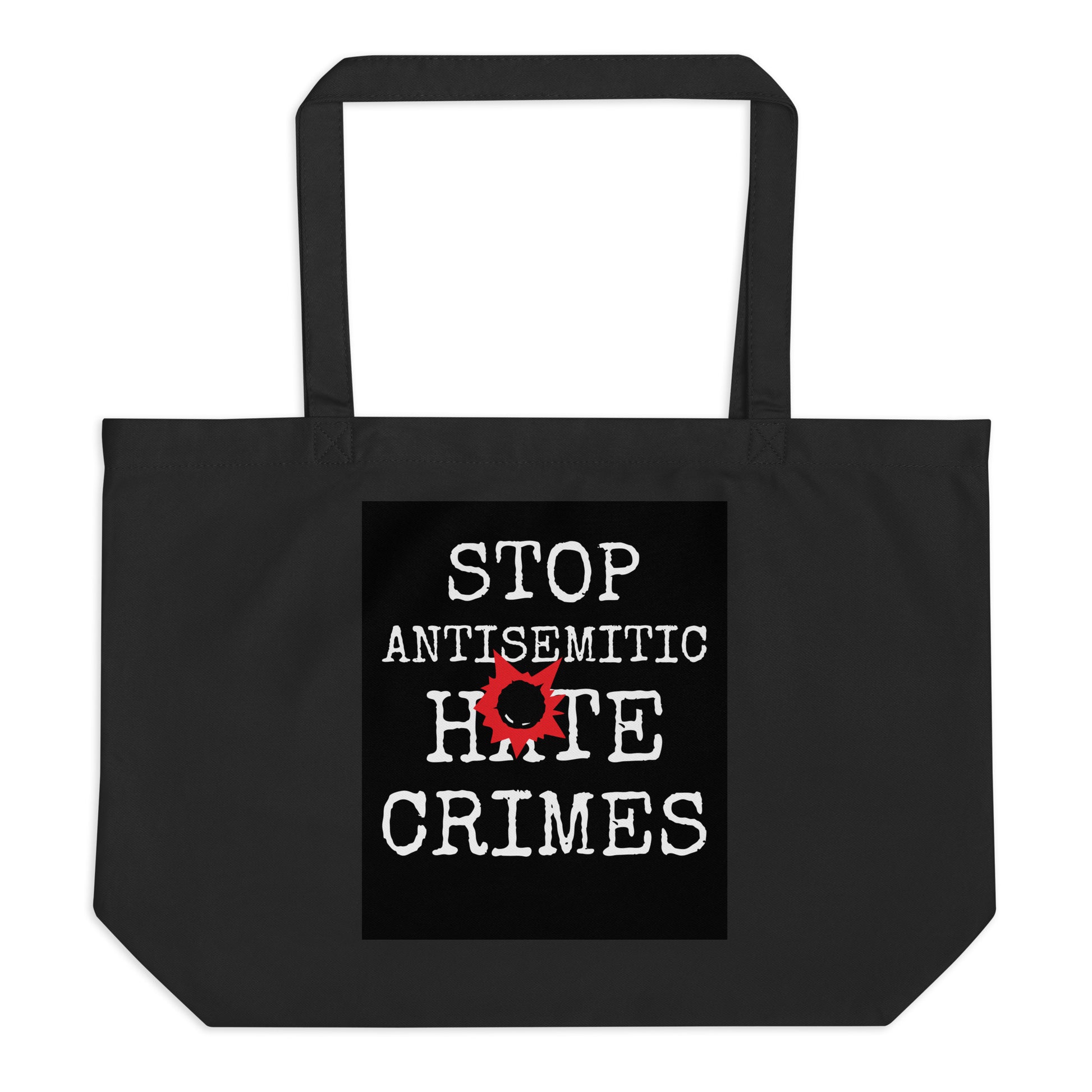 Antisemitic Hate Crimes | Large Organic Tote Bag