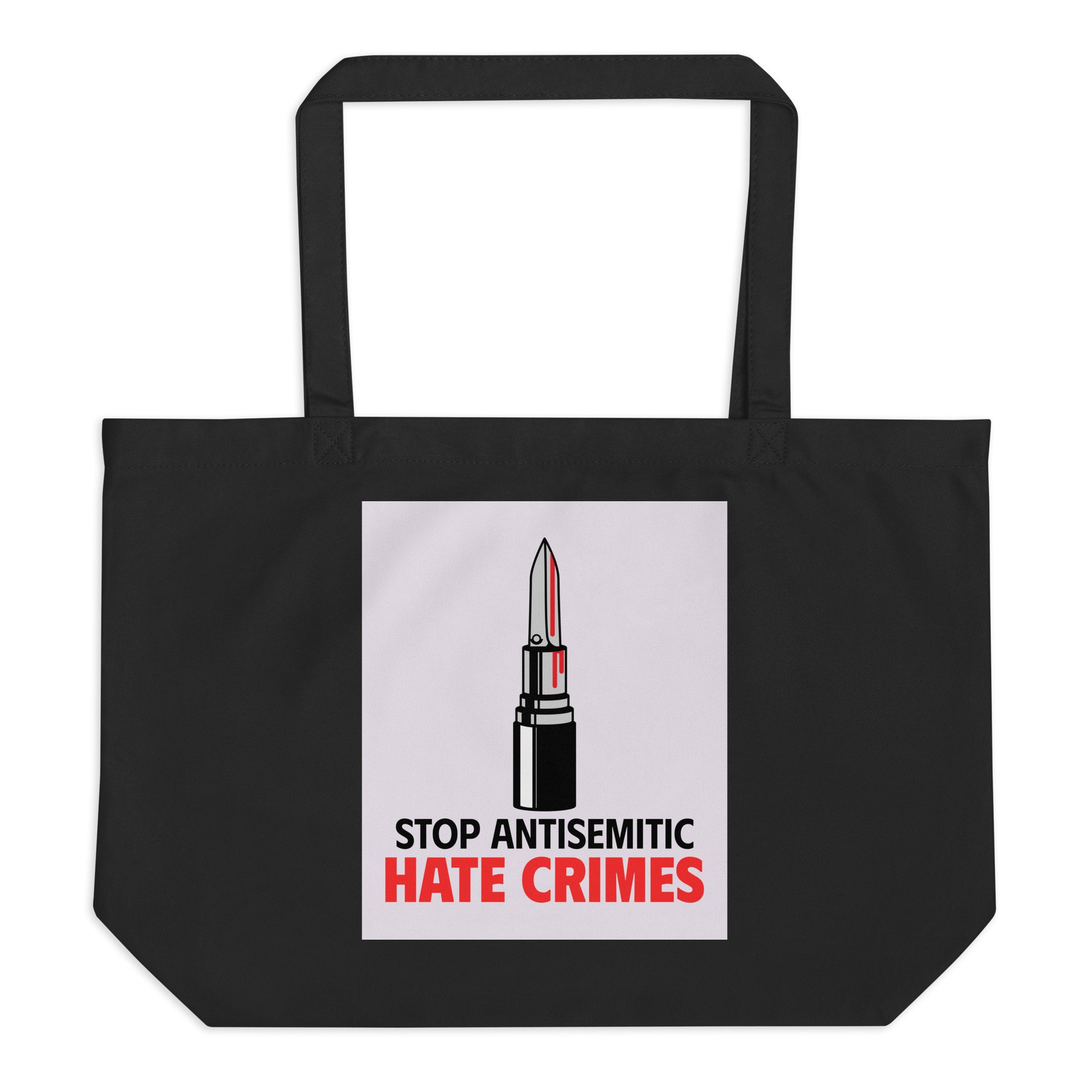 Antisemitic Hate Crimes | Large Organic Tote Bag
