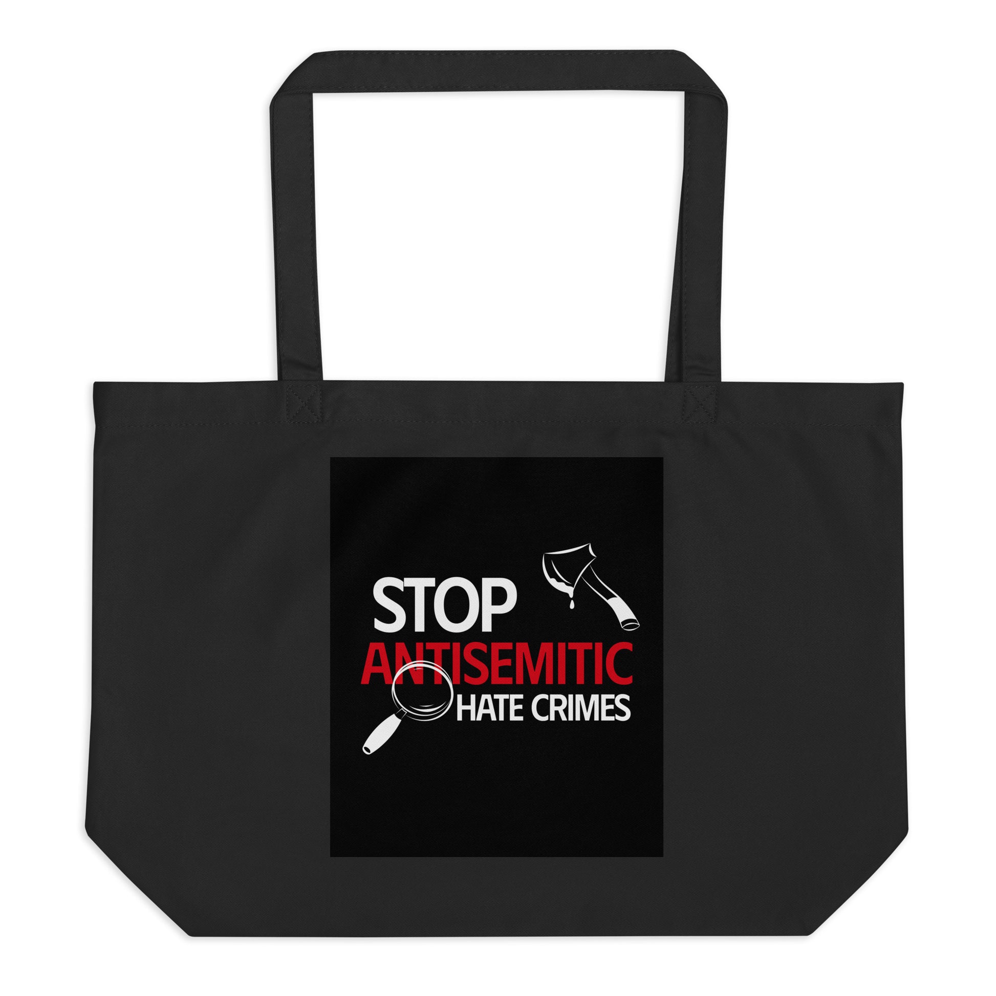 Antisemitic Hate Crimes | Large Organic Tote Bag