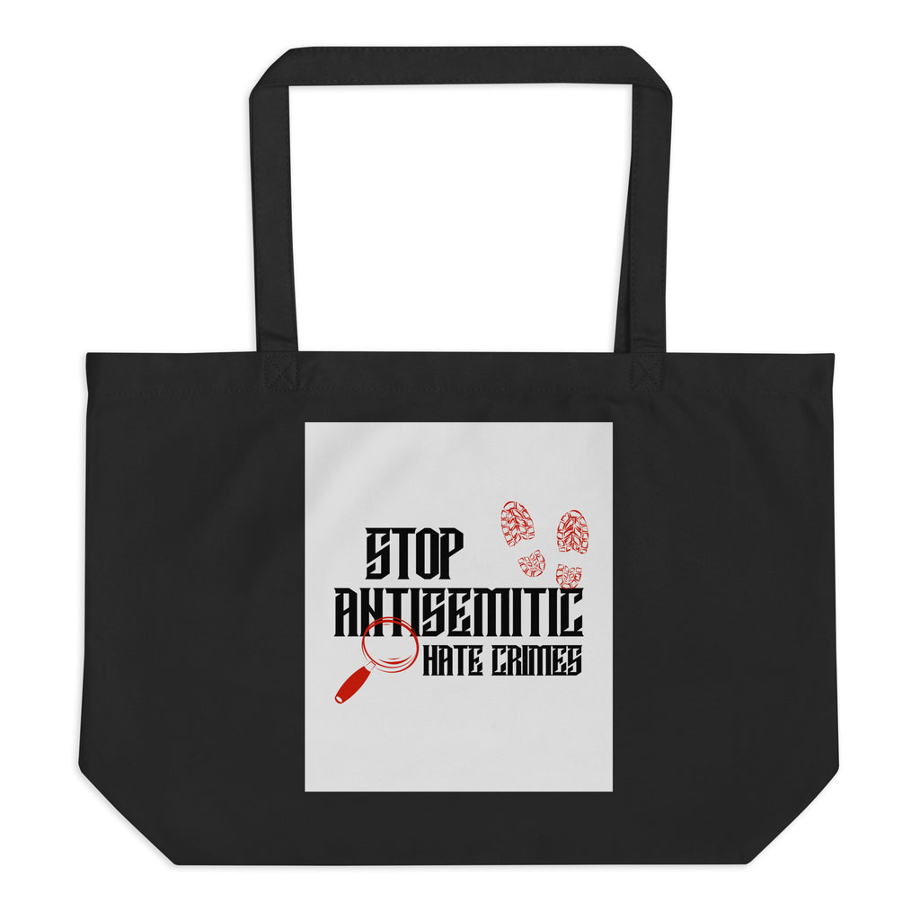 Antisemitic Hate Crimes | Large Organic Tote Bag