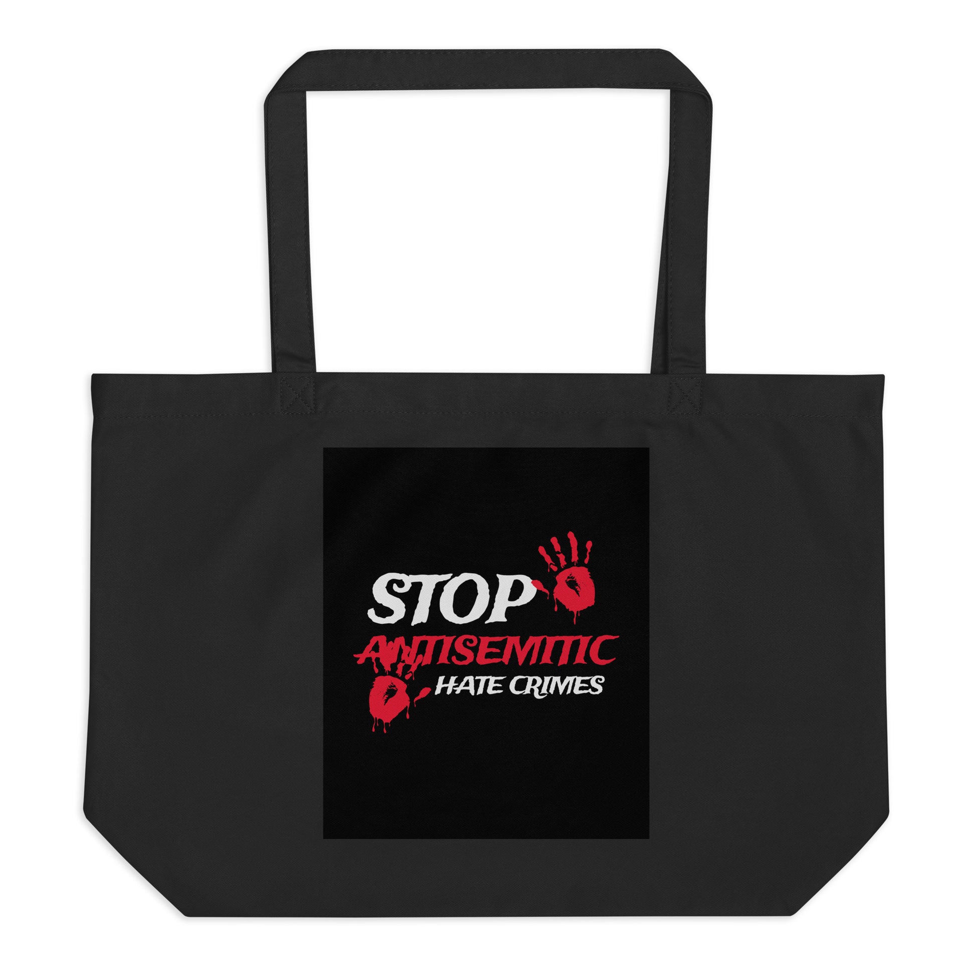 Antisemitic Hate Crimes | Large Organic Tote Bag