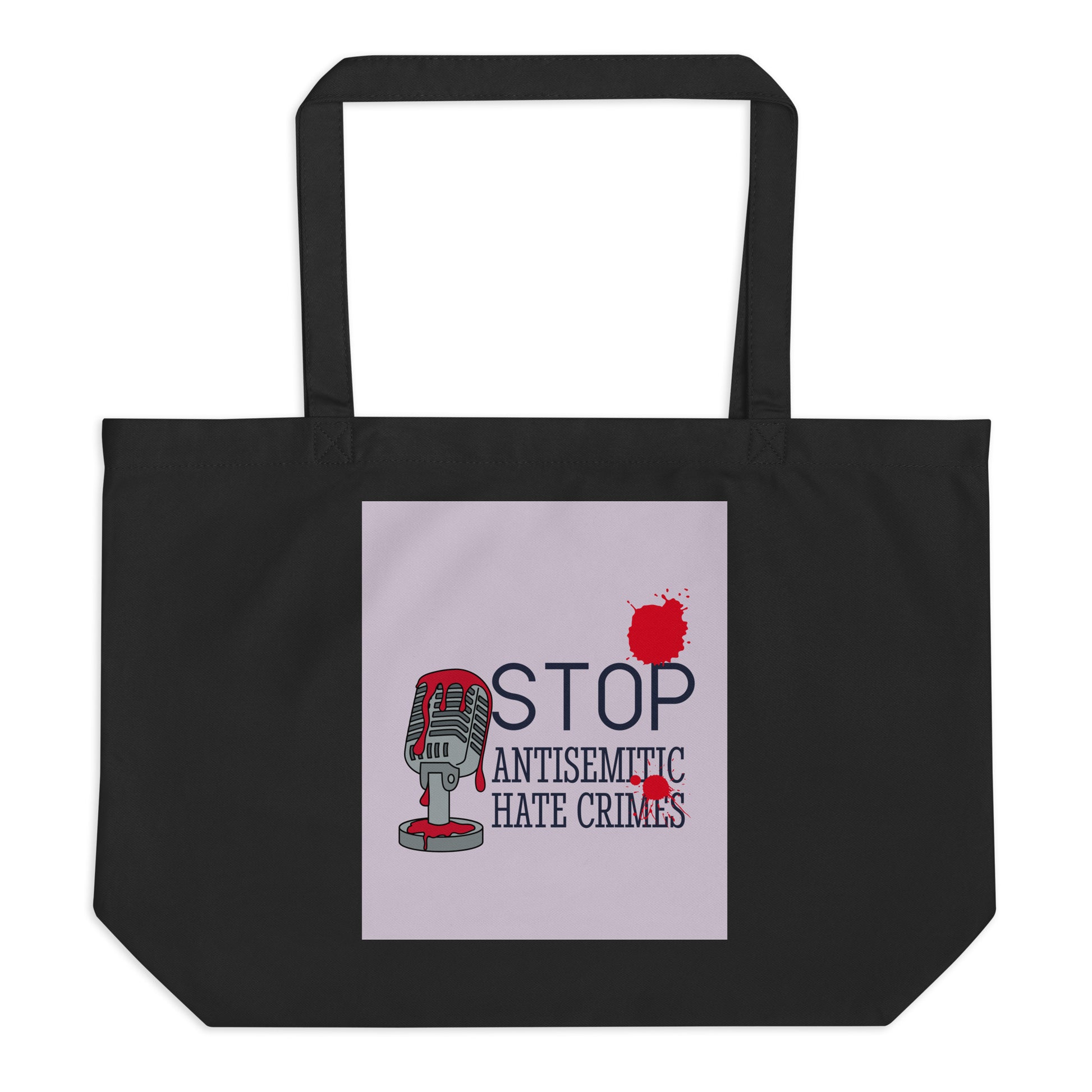 Antisemitic Hate Crimes | Large Organic Tote Bag