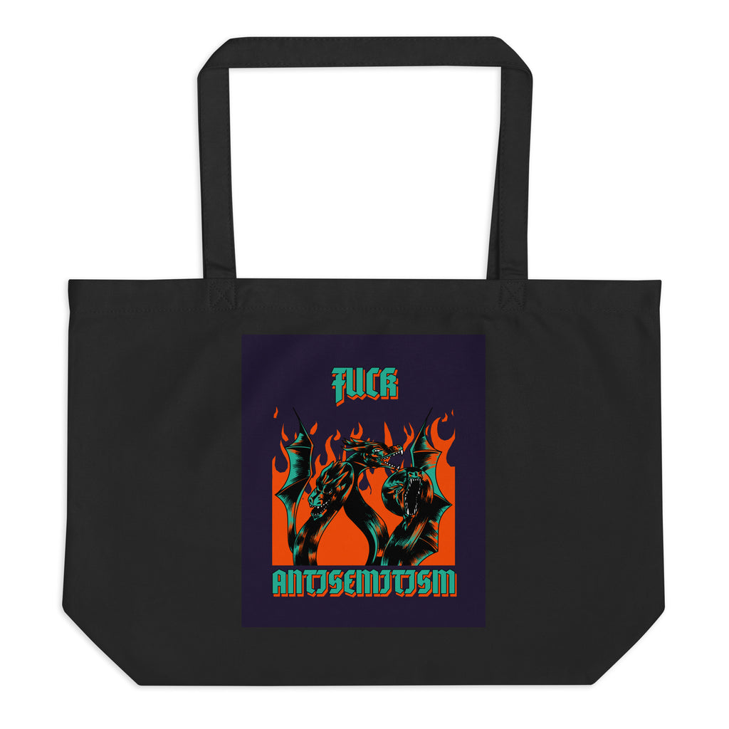Battle Antisemitism | Large Organic Tote Bag