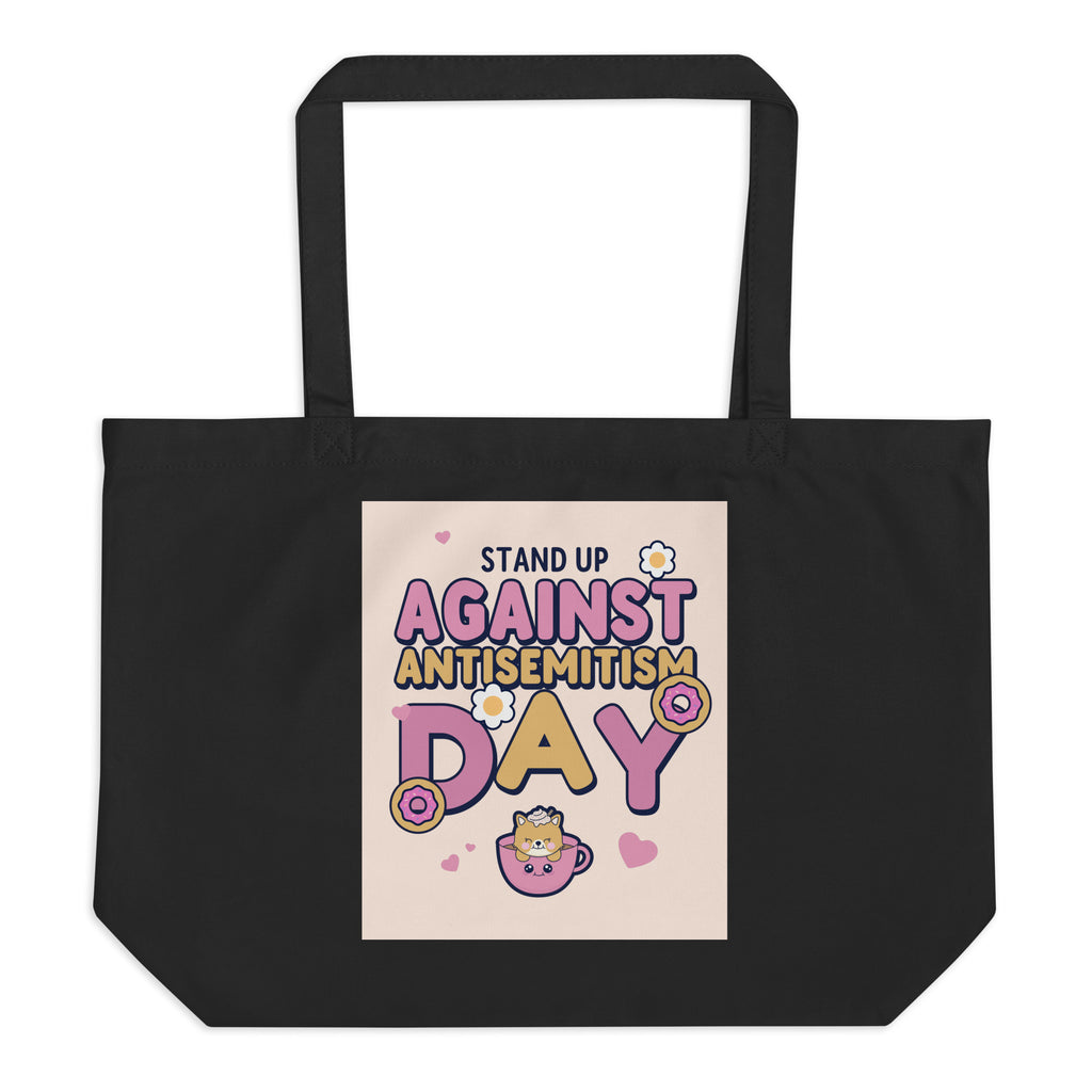 Cute Friend | Antisemitism | Large Organic Tote Bag