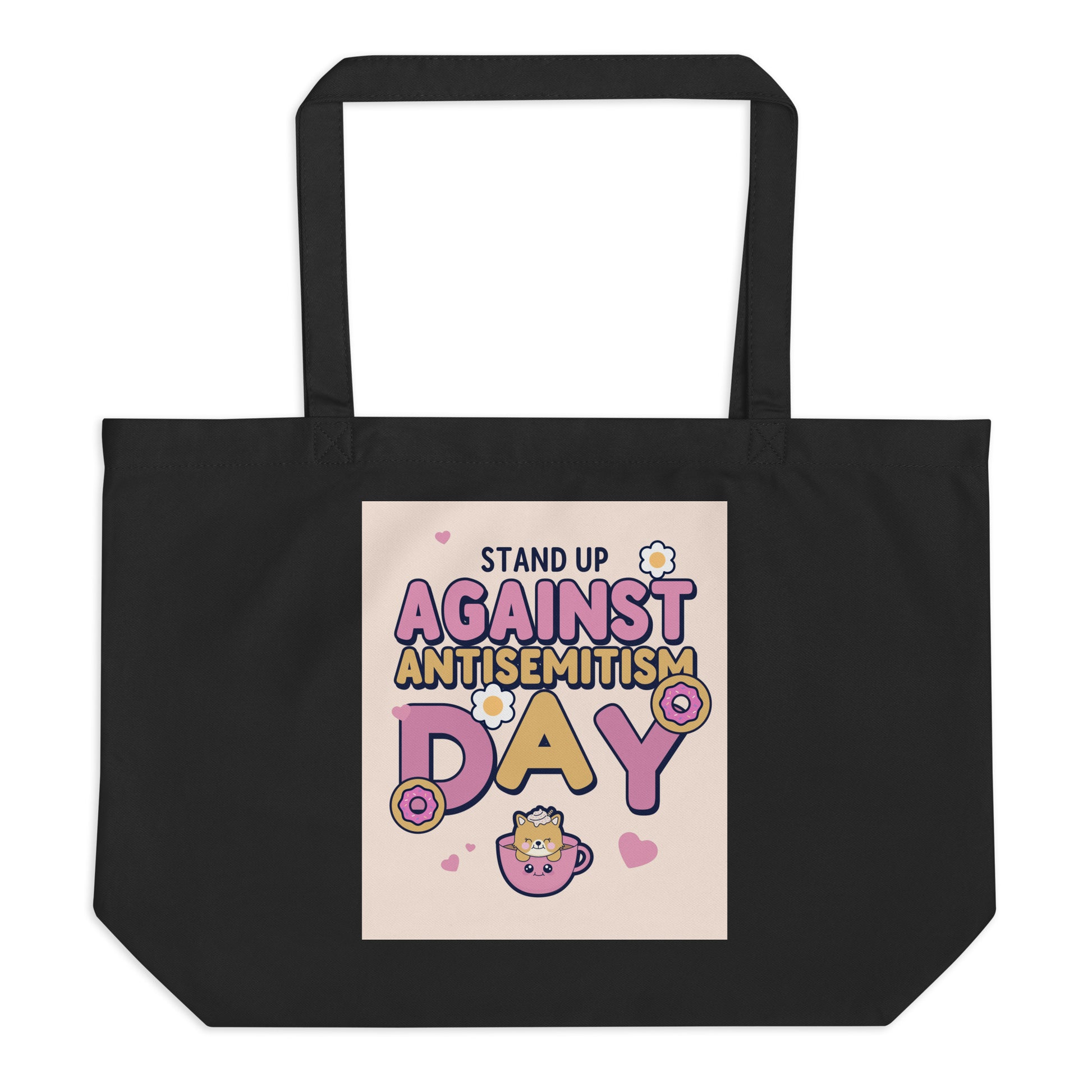 Cute Friend | Antisemitism | Large Organic Tote Bag