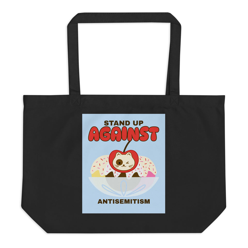 Cute Friend | Antisemitism | Large Organic Tote Bag