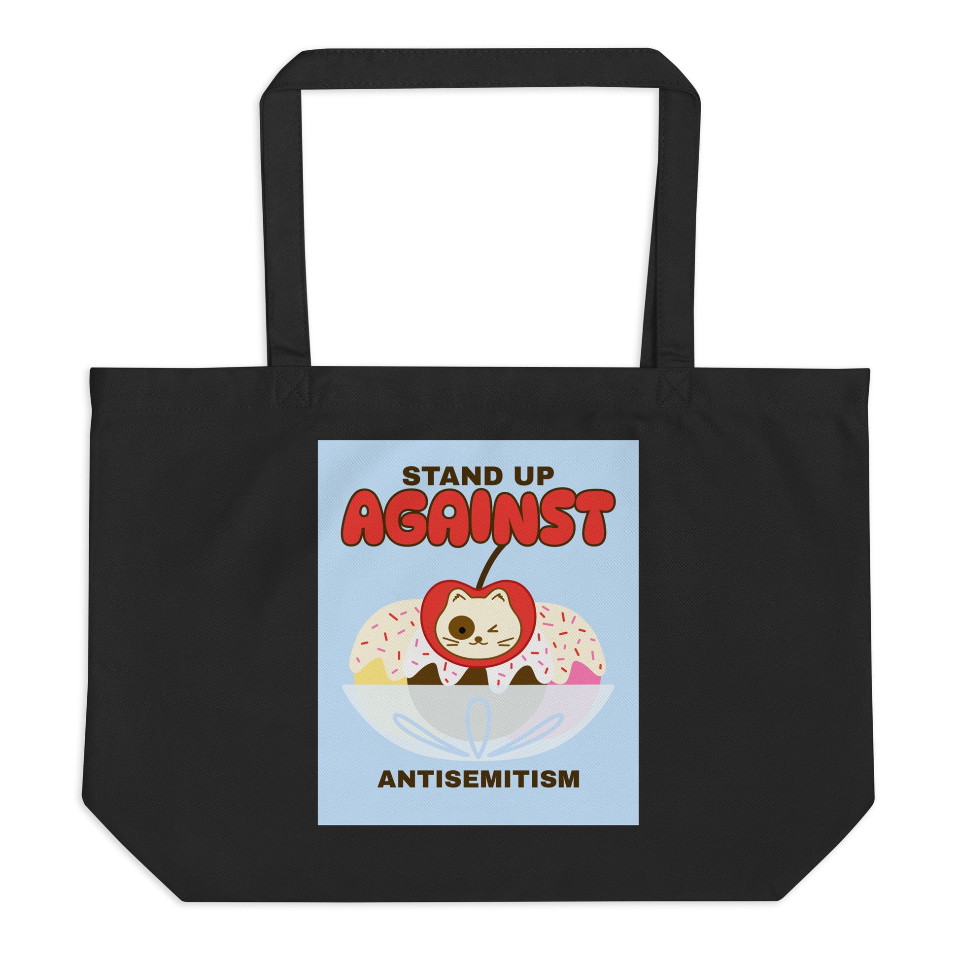 Cute Friend | Antisemitism | Large Organic Tote Bag