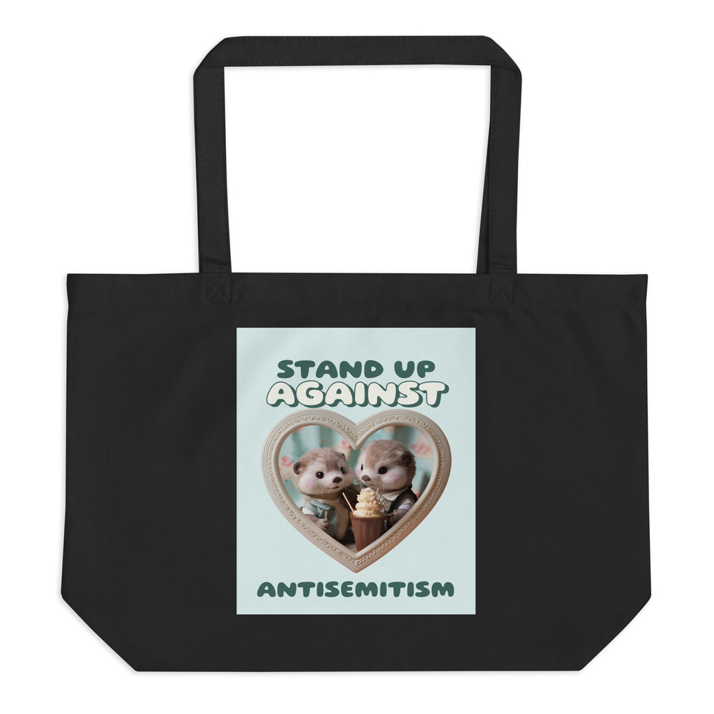 Cute Friend | Antisemitism | Large Organic Tote Bag
