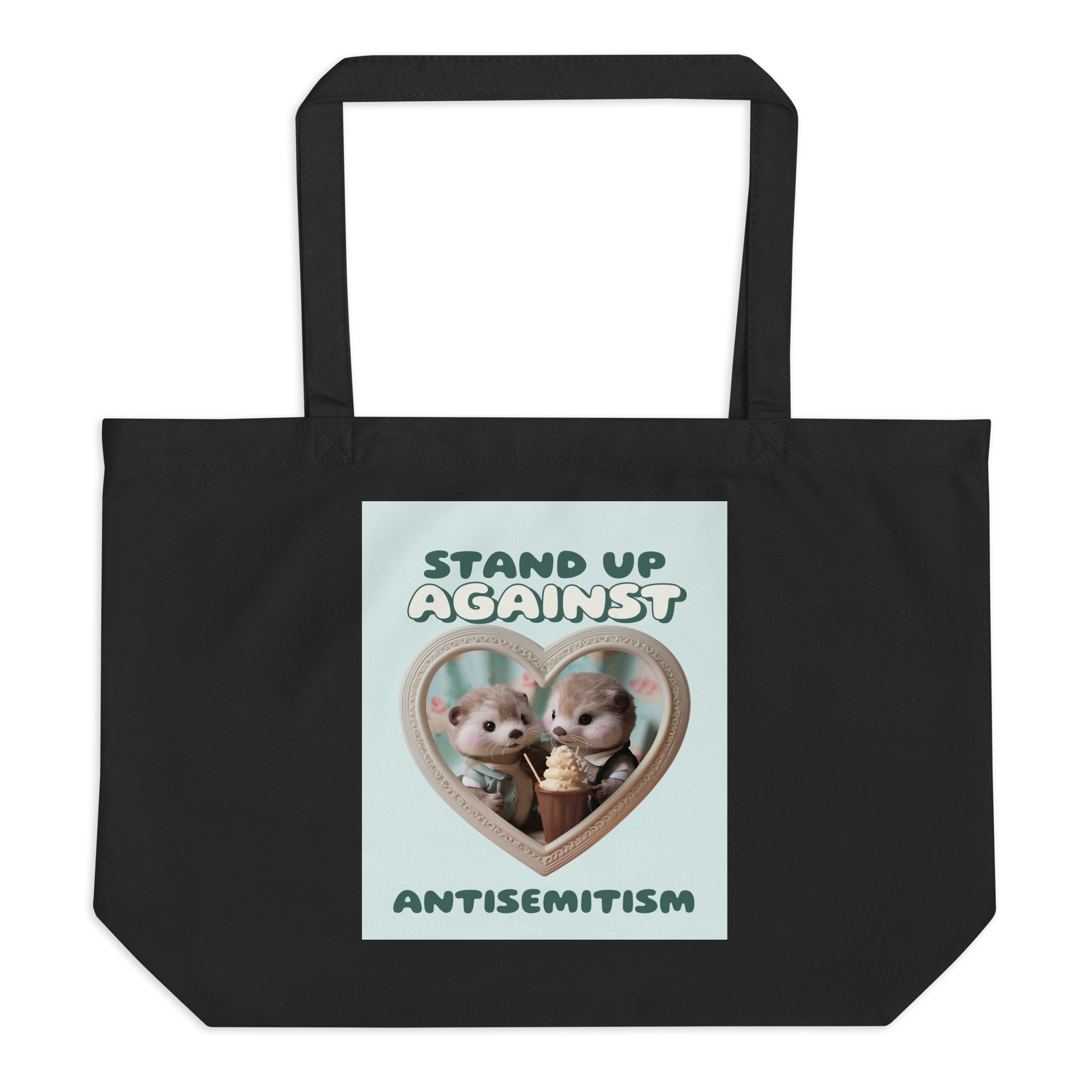 Cute Friend | Antisemitism | Large Organic Tote Bag