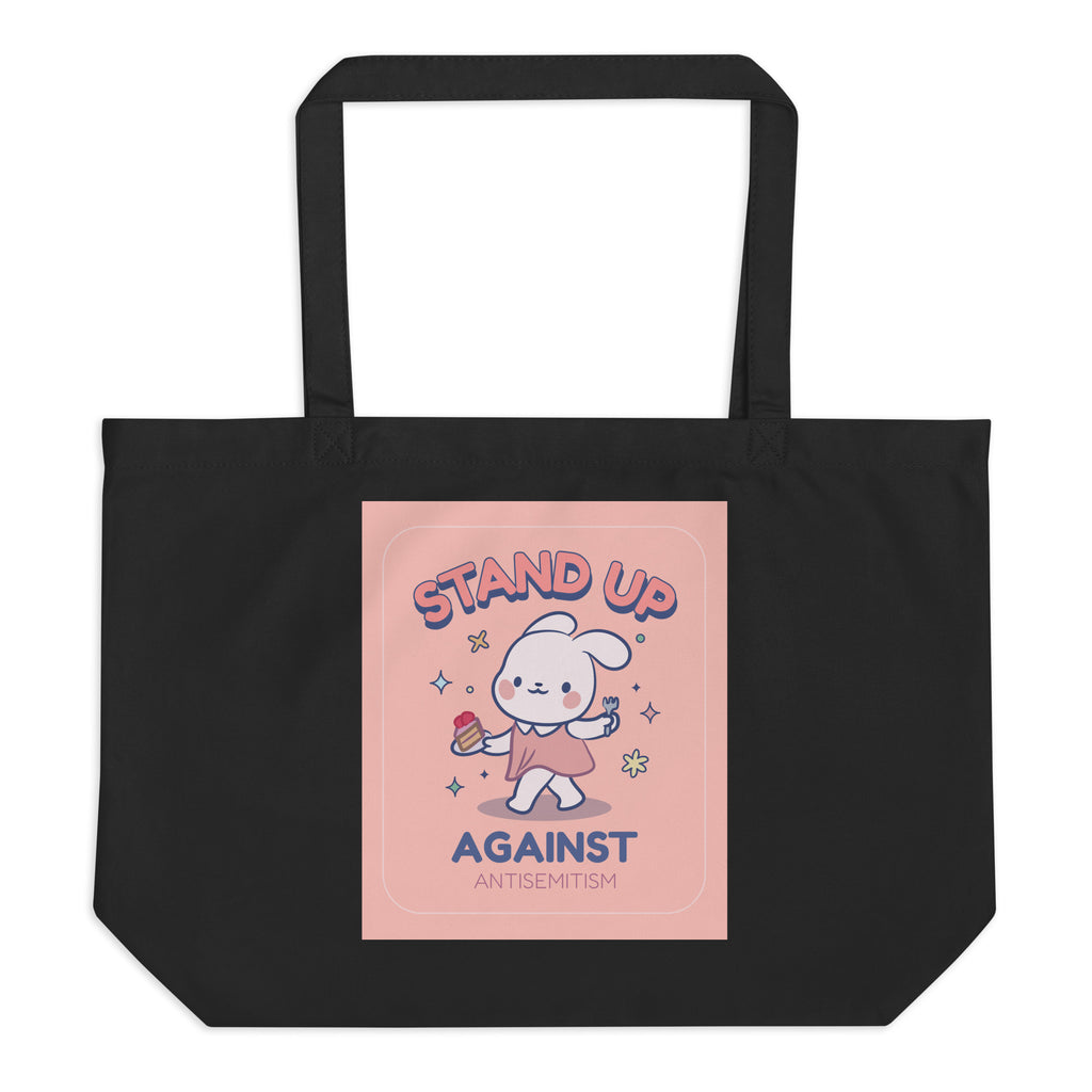 Cute Friend | Antisemitism | Large Organic Tote Bag