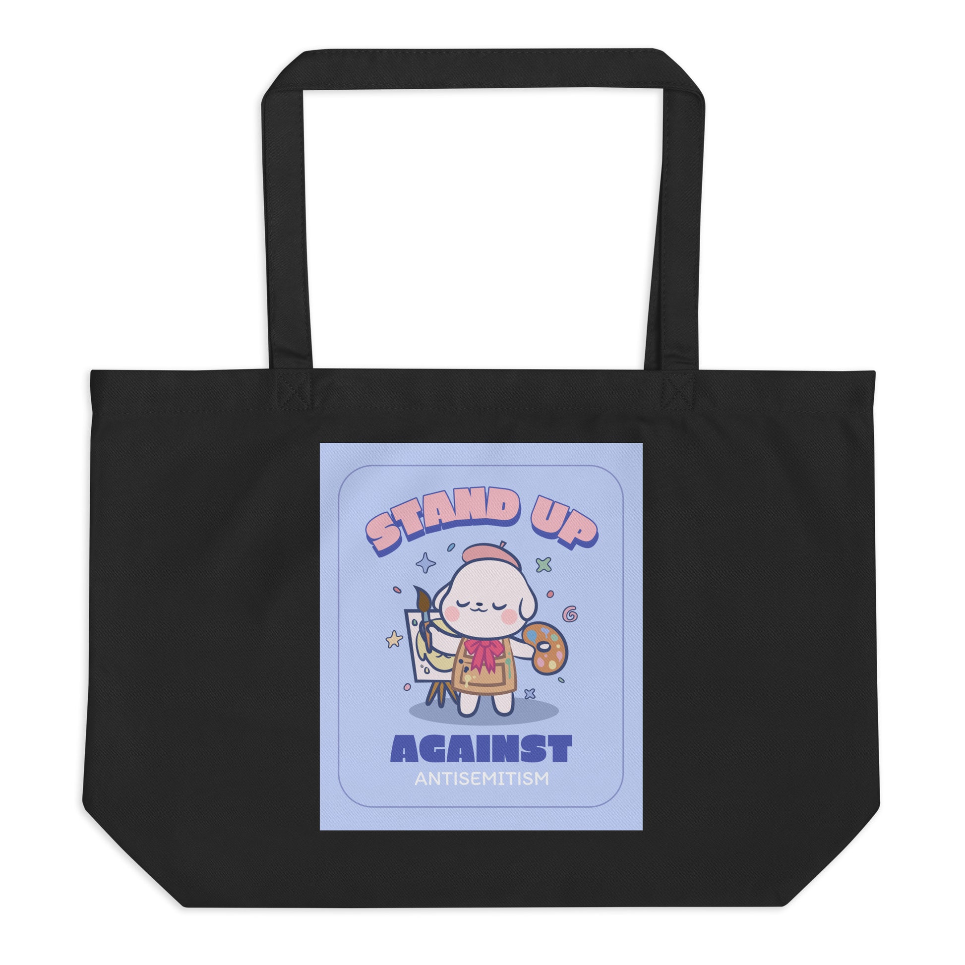 Cute Friend | Antisemitism | Large Organic Tote Bag