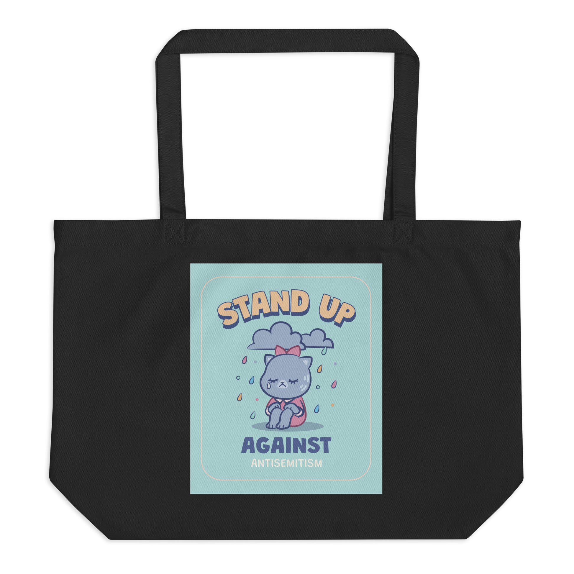 Cute Friend | Antisemitism | Large Organic Tote Bag